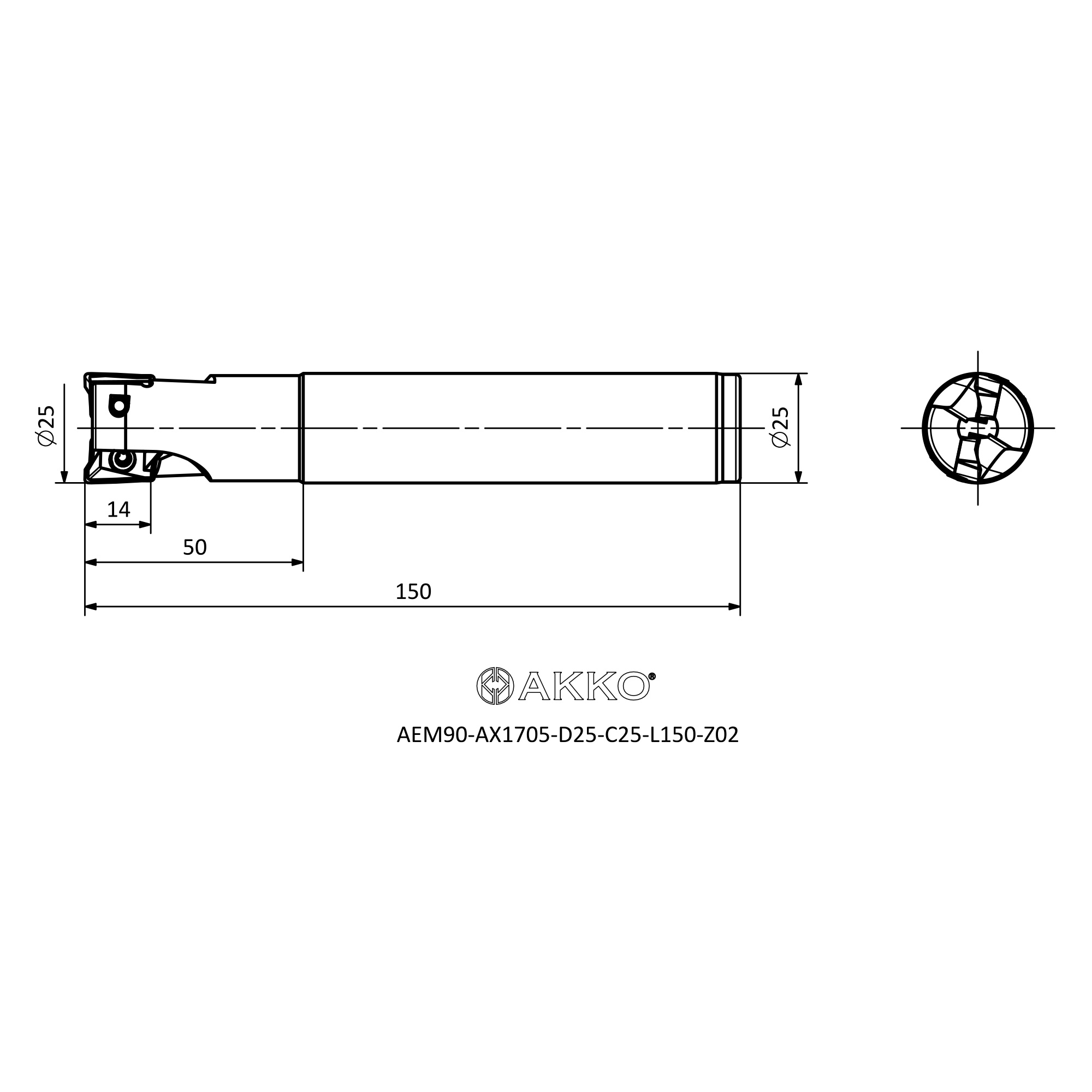 AKKO AEM90-AX1705-D25-C25-L150-Z02 — фото 3