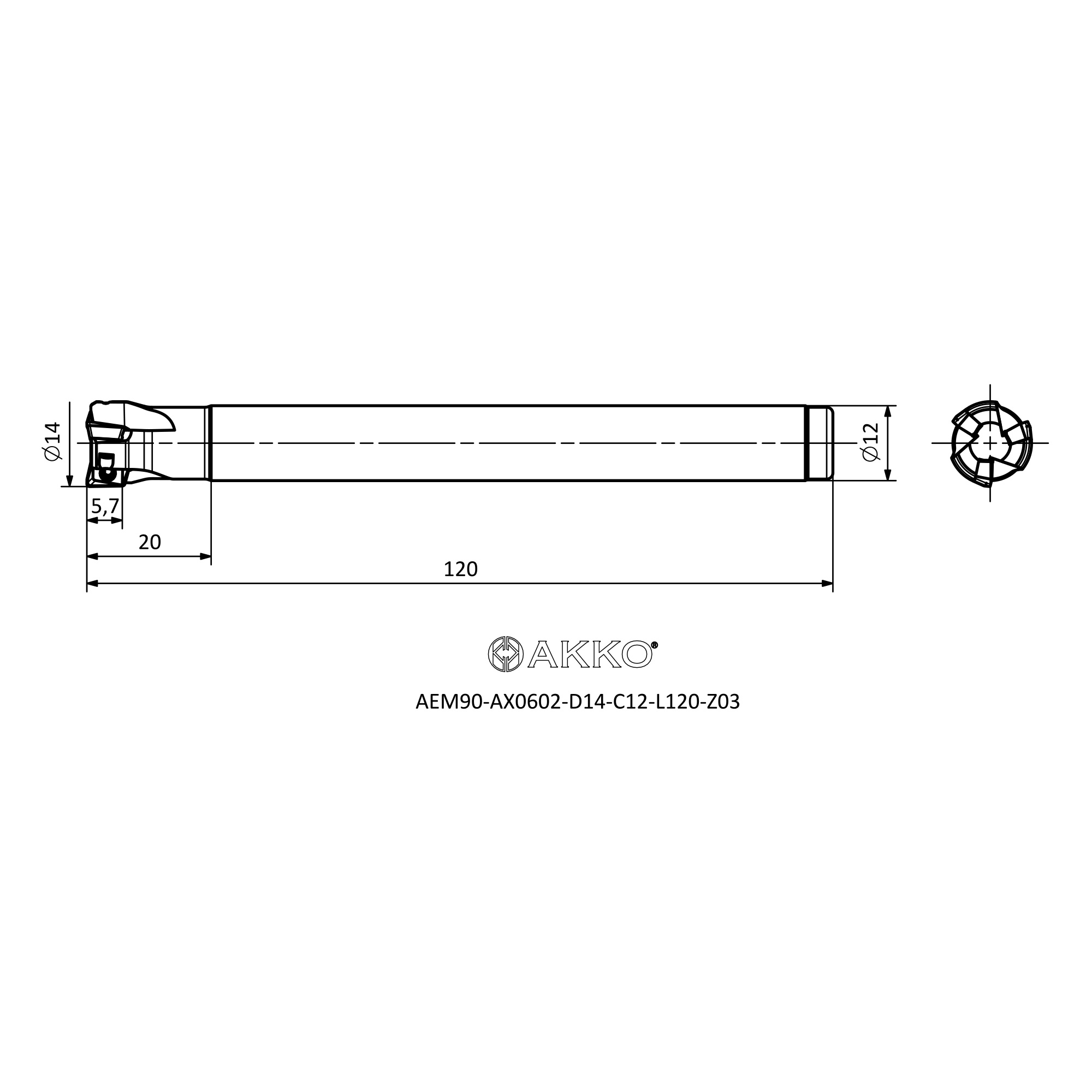 AKKO AEM90-AX0602-D14-C12-L120-Z03 — фото 3