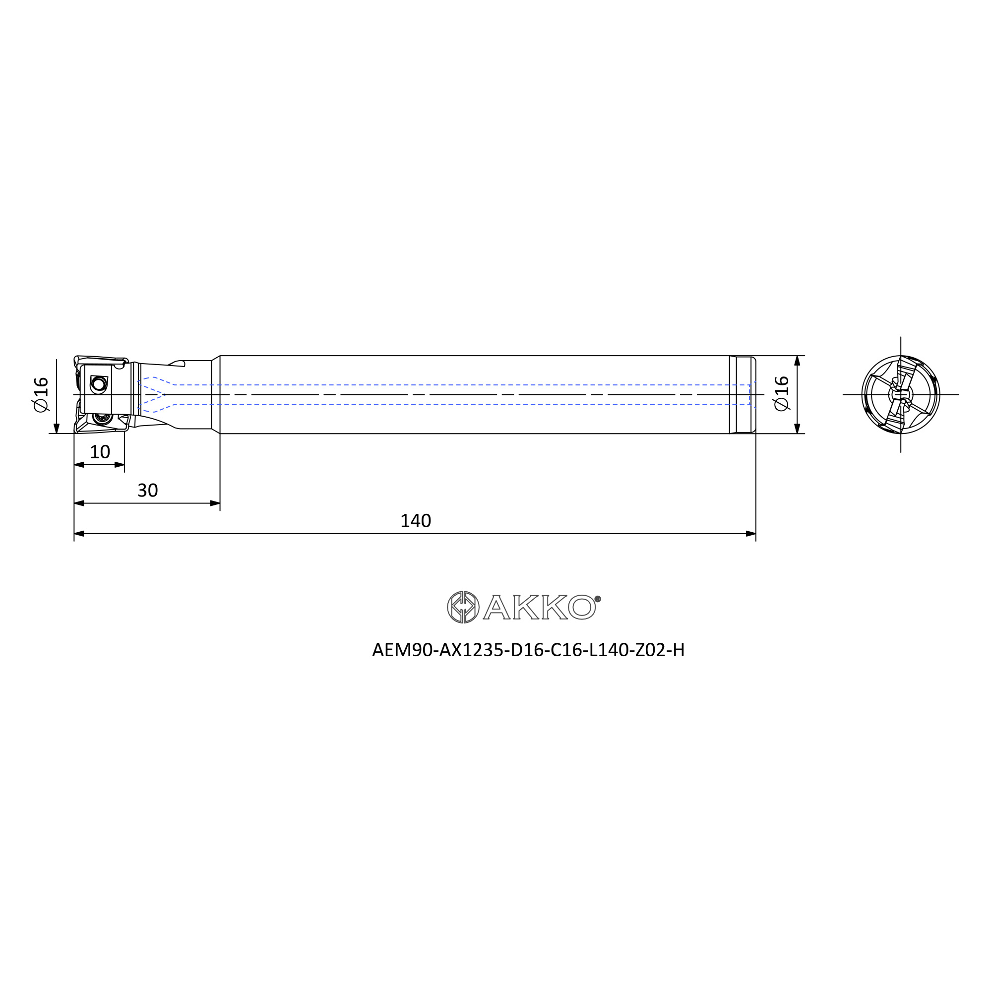 AKKO AEM90-AX1235-D16-C16-L140-Z02-H — фото 3