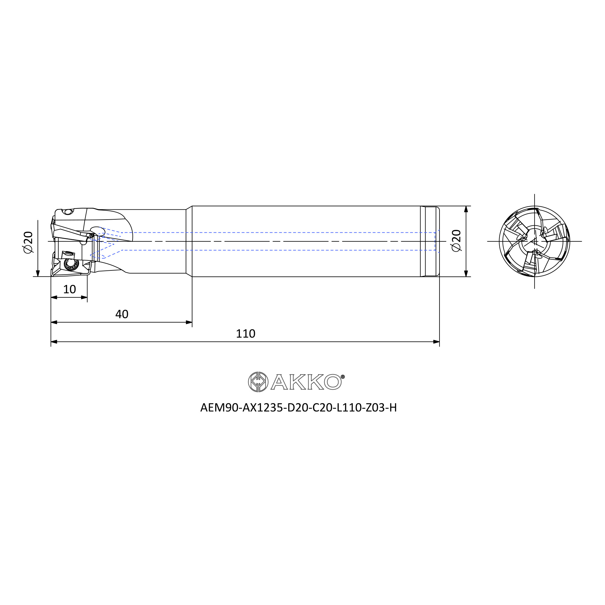 AKKO AEM90-AX1235-D20-C20-L110-Z03-H — фото 3