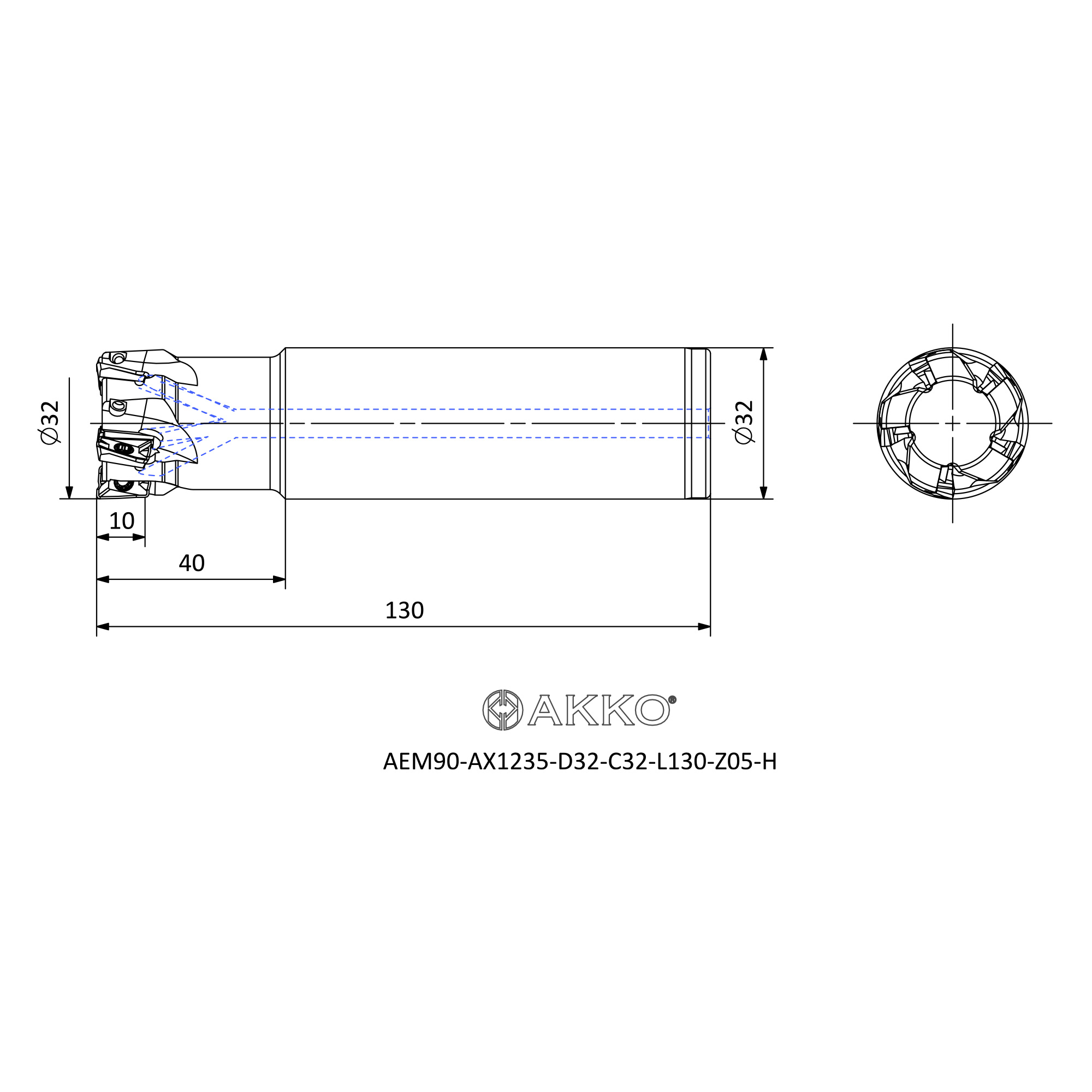 AKKO AEM90-AX1235-D32-C32-L130-Z05-H — фото 3
