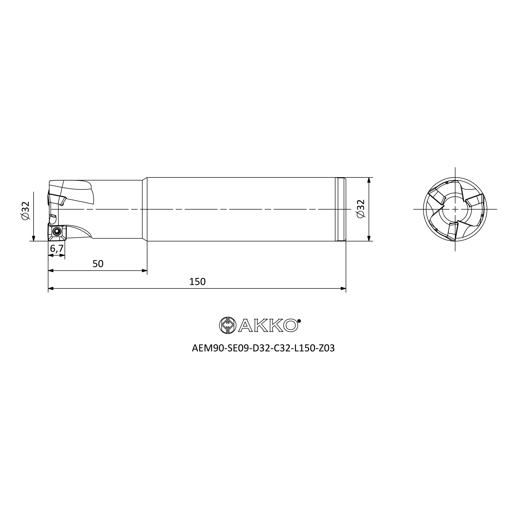AKKO AEM90-SE09-D32-C32-L150-Z03 — фото 3