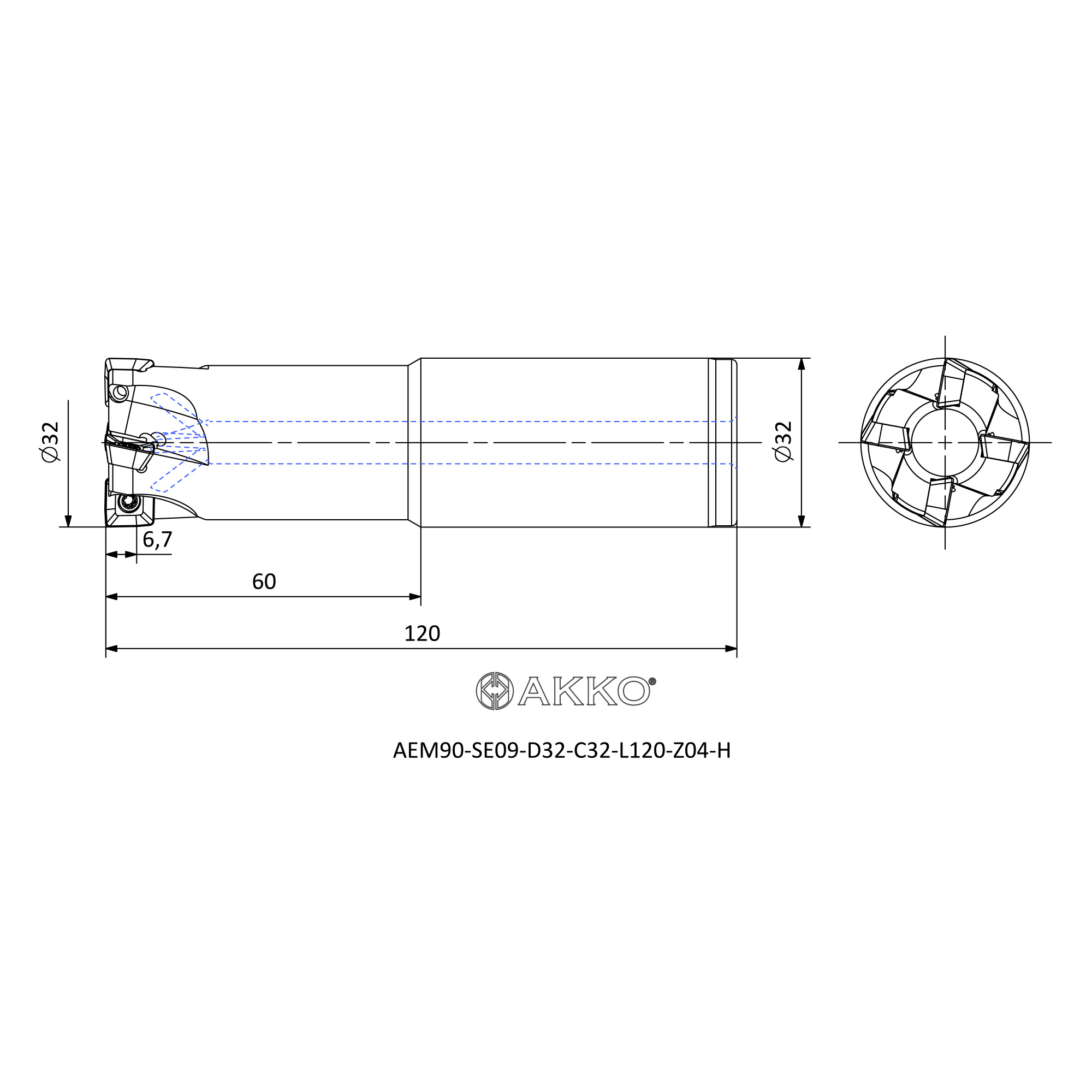 AKKO AEM90-SE09-D32-C32-L120-Z04-H — фото 3