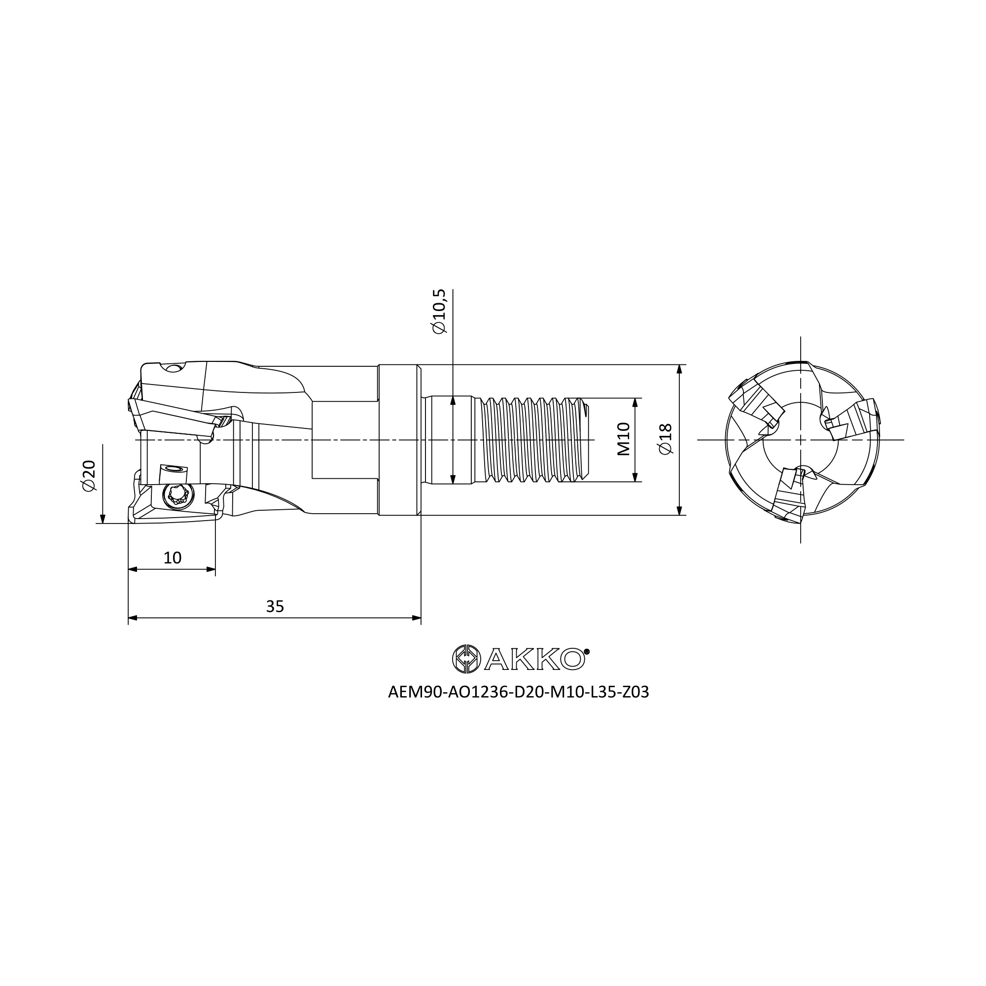 AKKO AEM90-AO1236-D20-M10-L35-Z03 — фото 3
