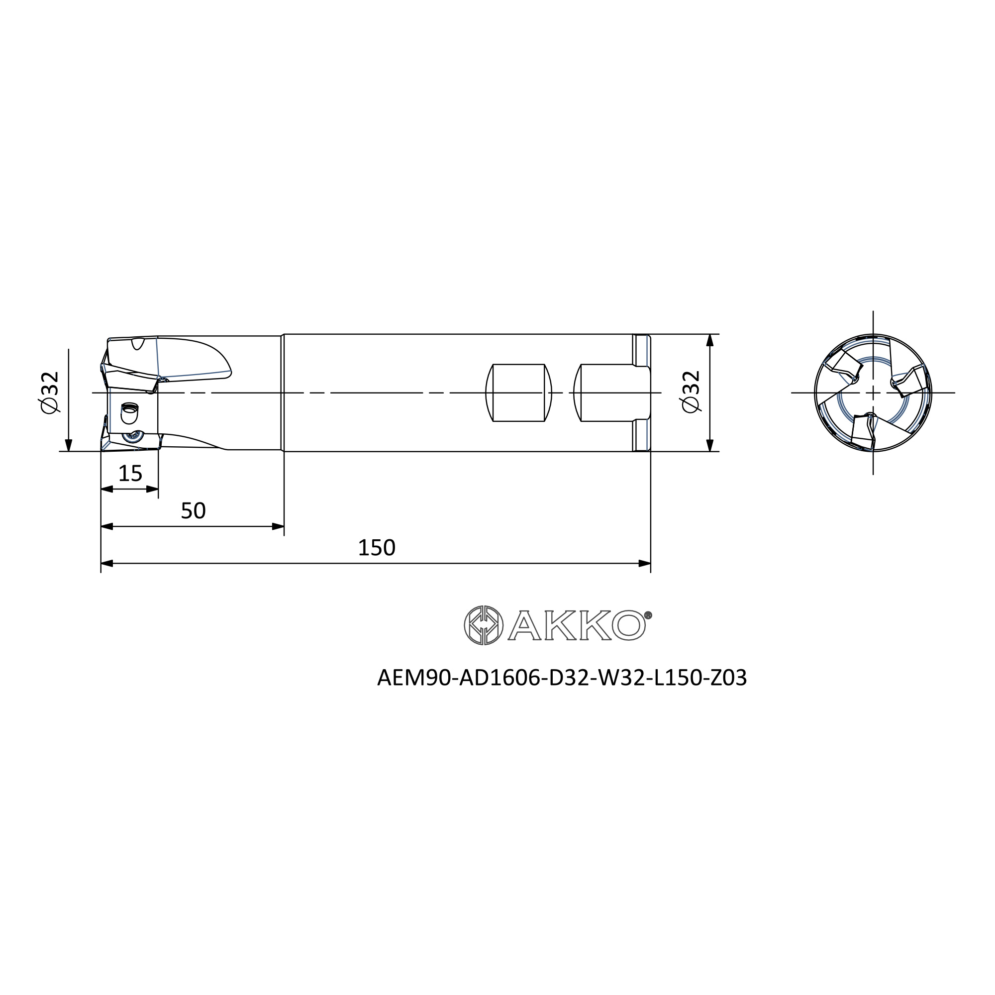 AKKO AEM90-AD1606-D32-W32-L150-Z03 — фото 3