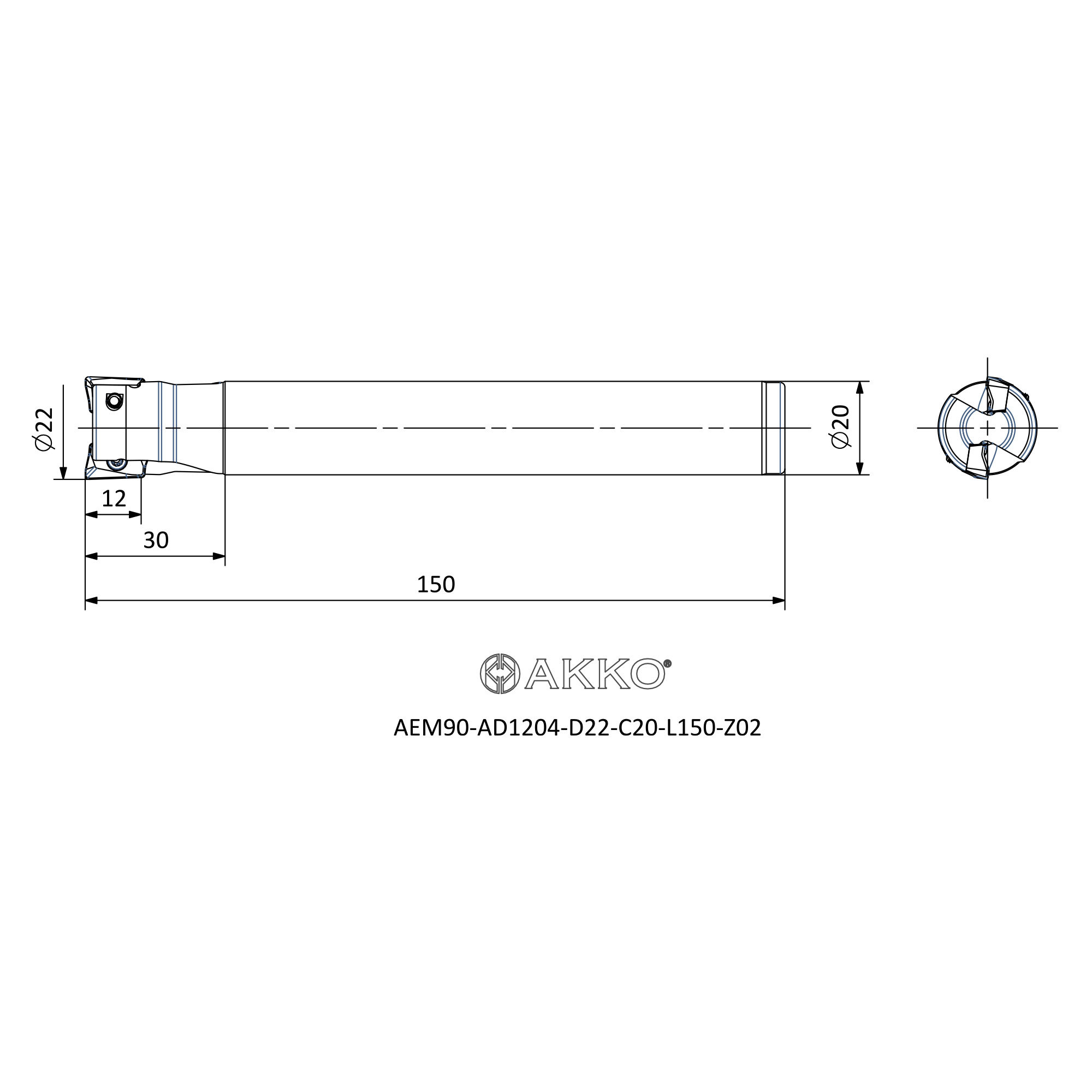 AKKO AEM90-AD1204-D22-C20-L150-Z02 — фото 3