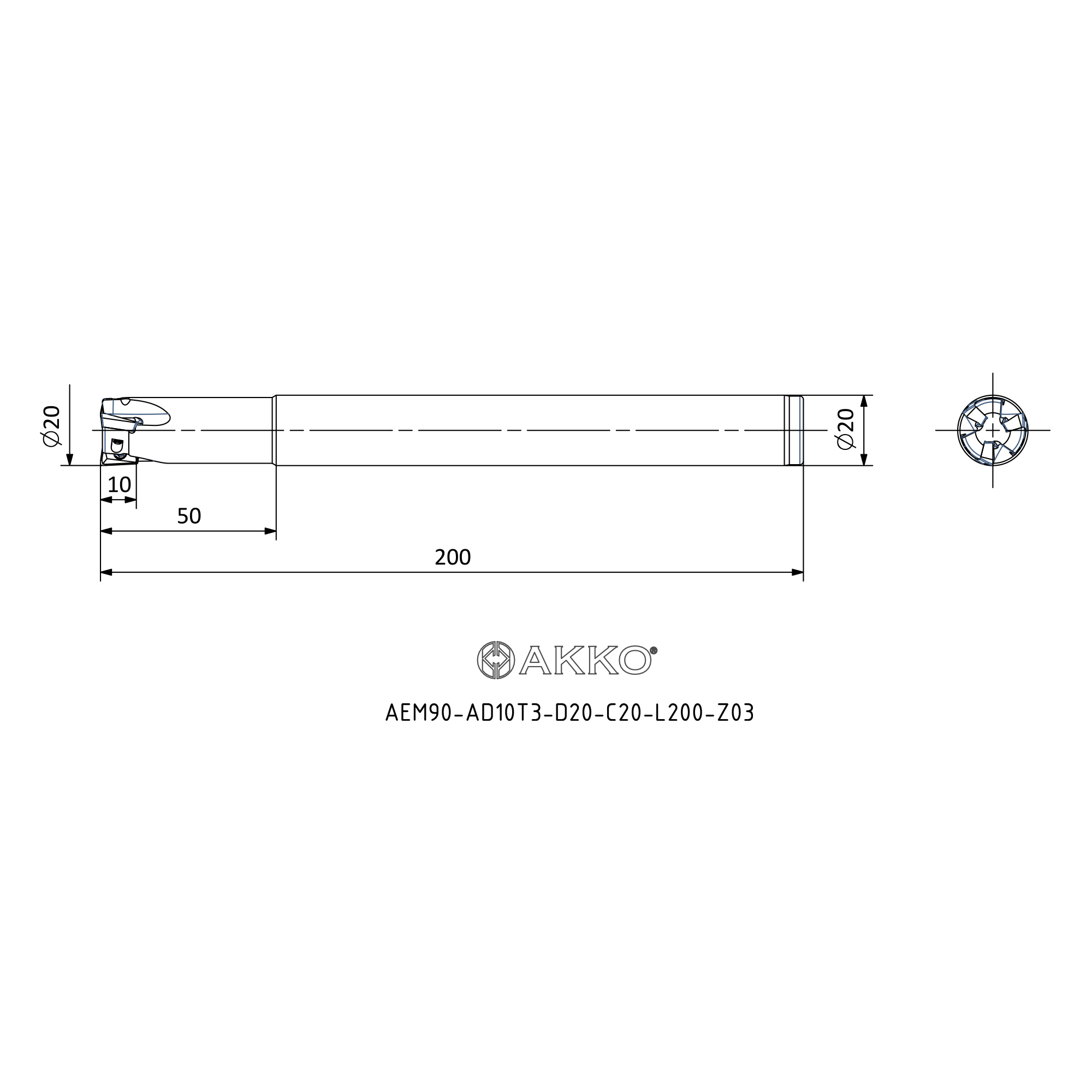 AKKO AEM90-AD10T3-D20-C20-L200-Z03 — фото 3