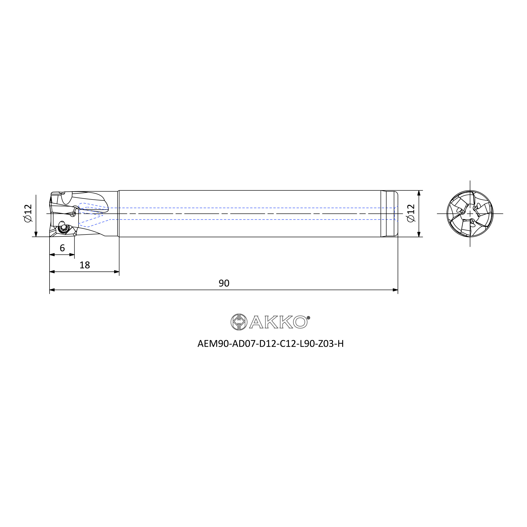 AKKO AEM90-AD07-D12-C12-L90-Z03-H — фото 3