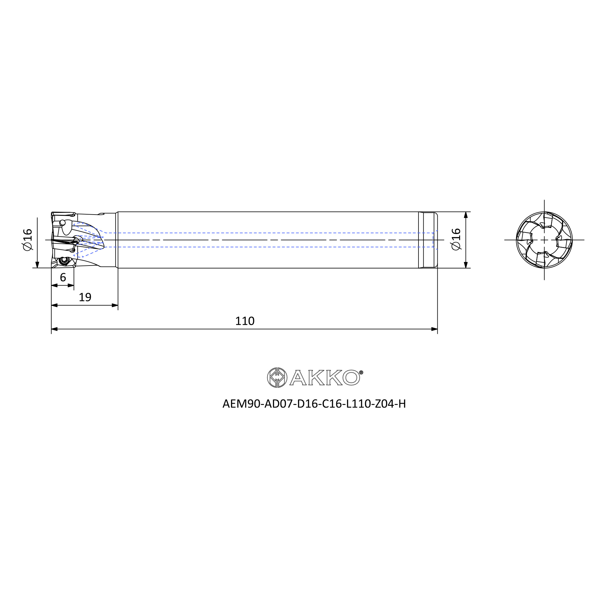 AKKO AEM90-AD07-D16-C16-L110-Z04-H — фото 3