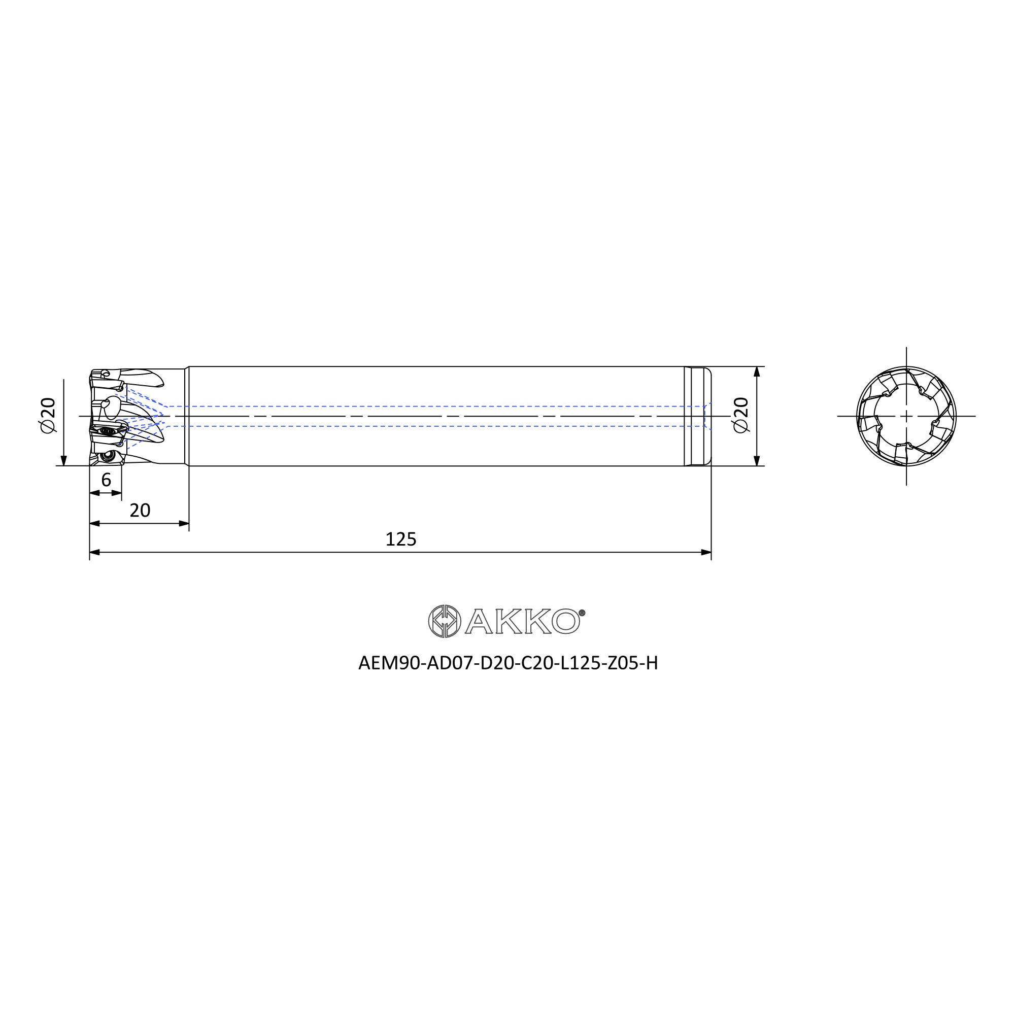 AKKO AEM90-AD07-D20-C20-L125-Z05-H — фото 3