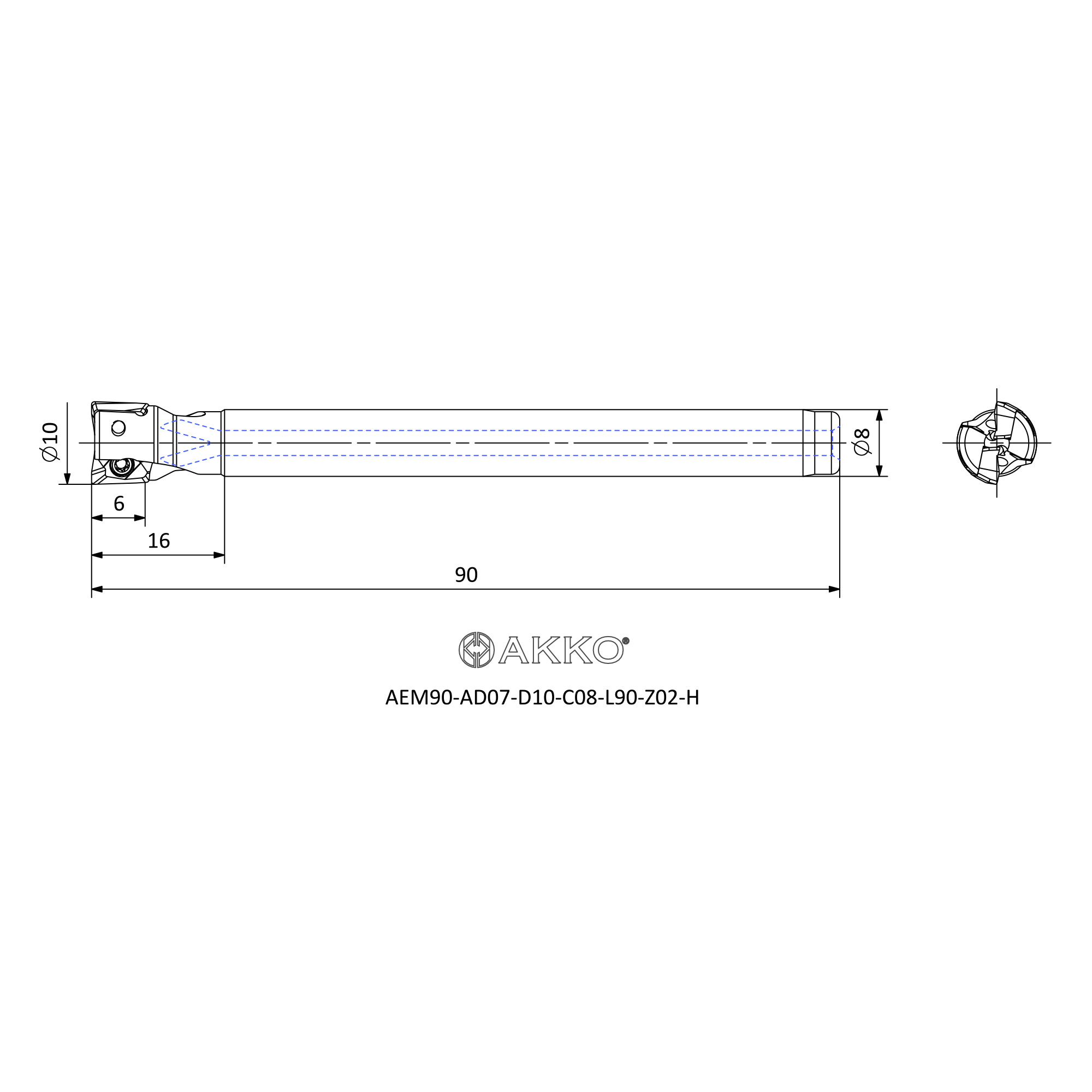 AKKO AEM90-AD07-D10-C08-L90-Z02-H — фото 3