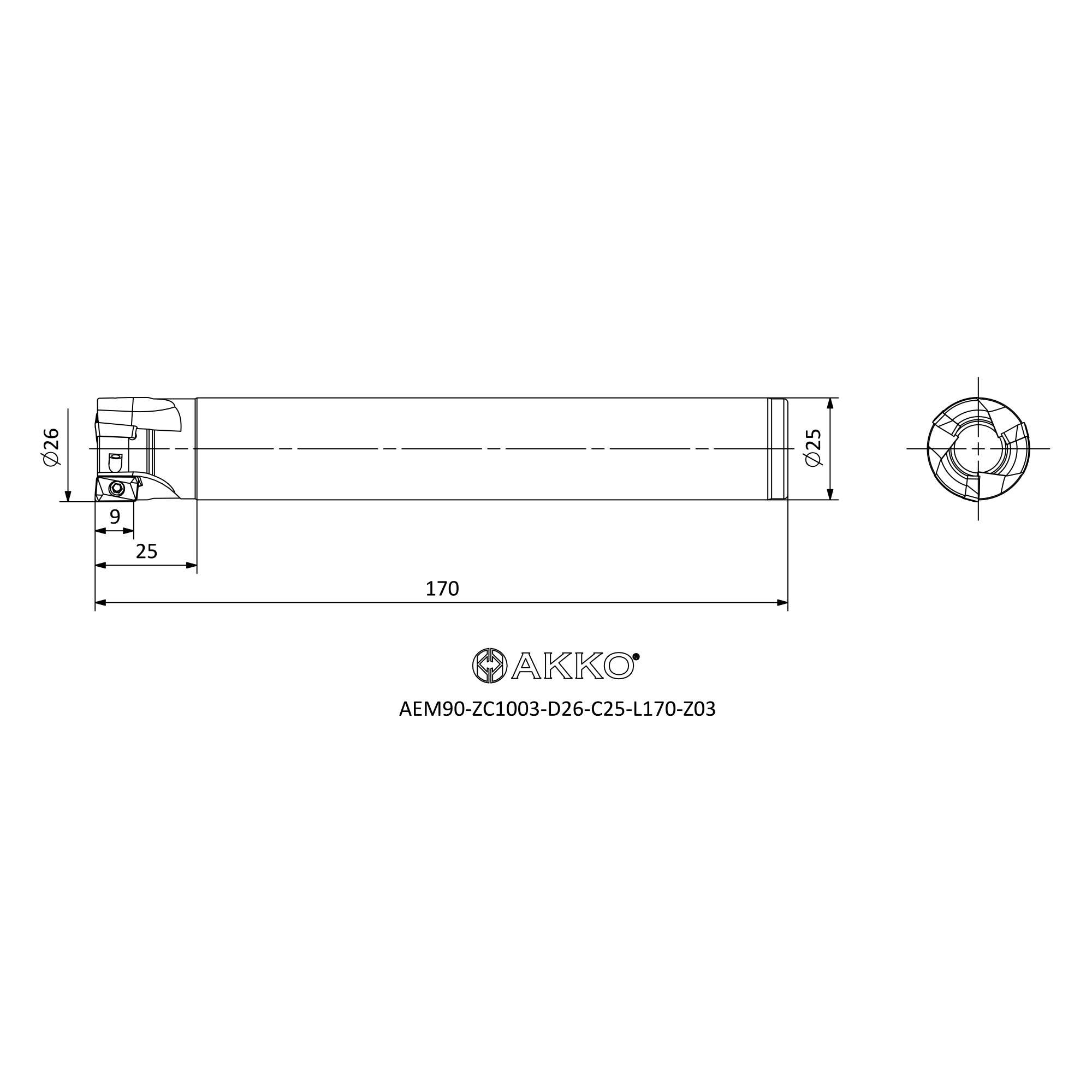 AKKO AEM90-ZC1003-D26-C25-L170-Z03 — фото 3