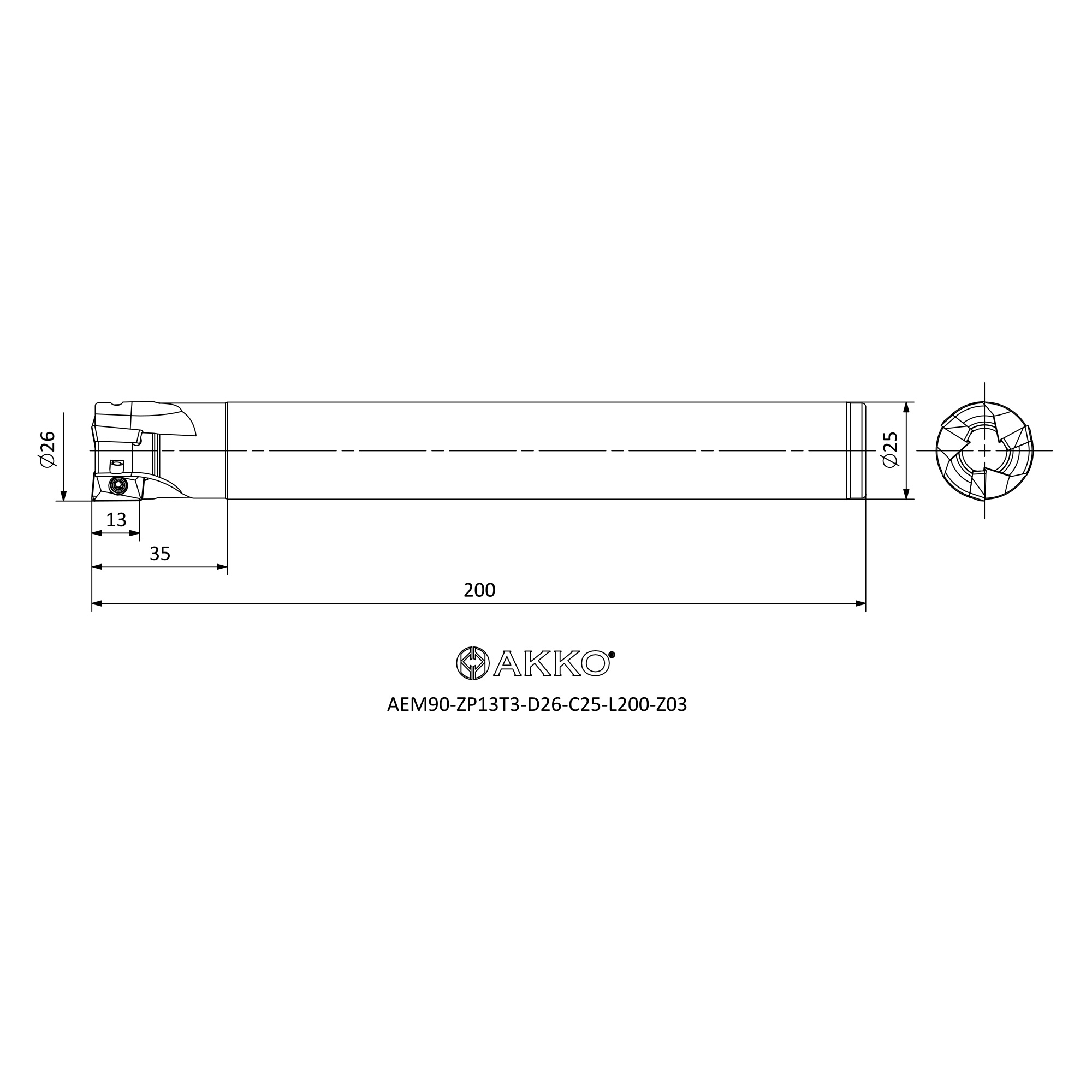 AKKO AEM90-ZP13T3-D26-C25-L200-Z03 — фото 3