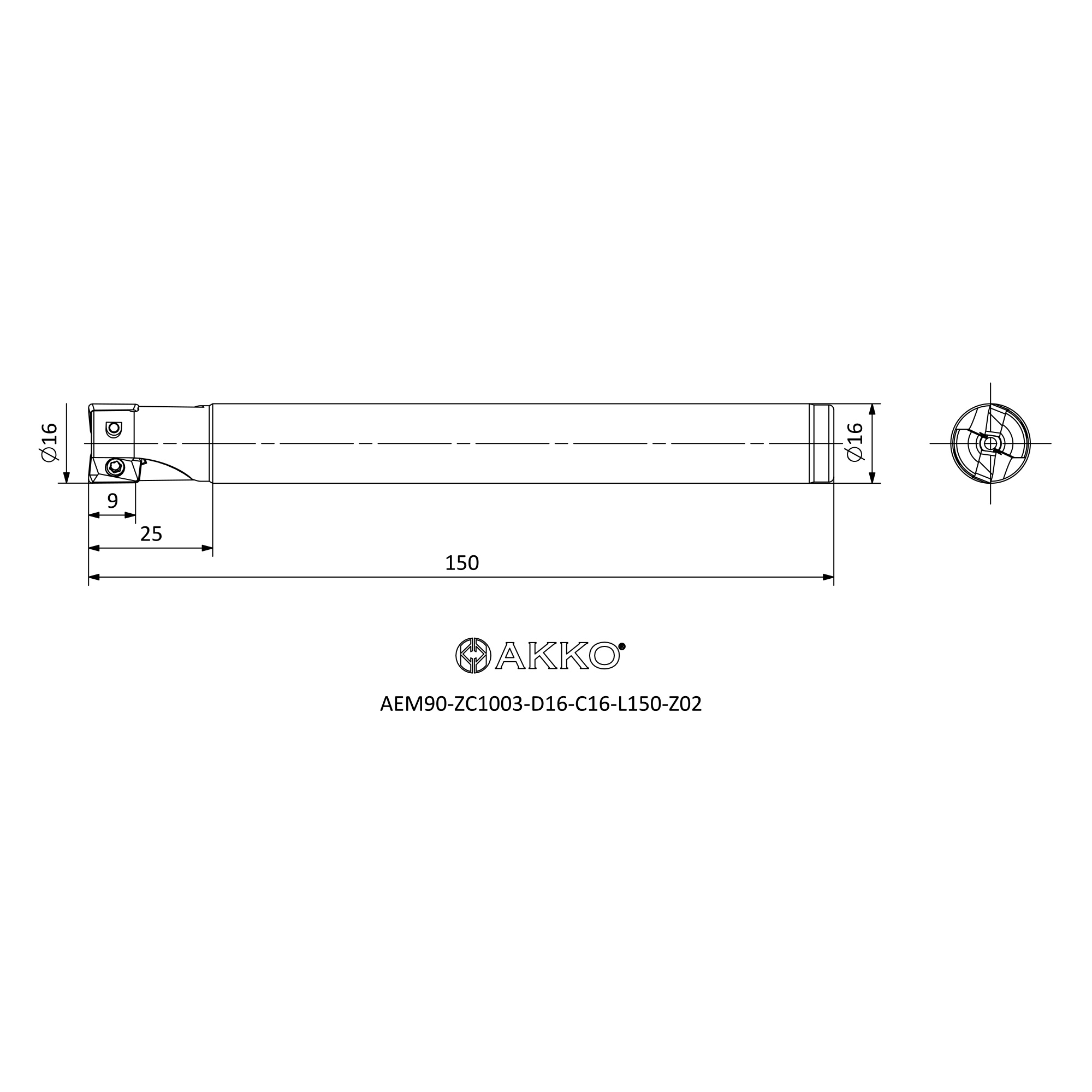 AKKO AEM90-ZC1003-D16-C16-L150-Z02 — фото 3