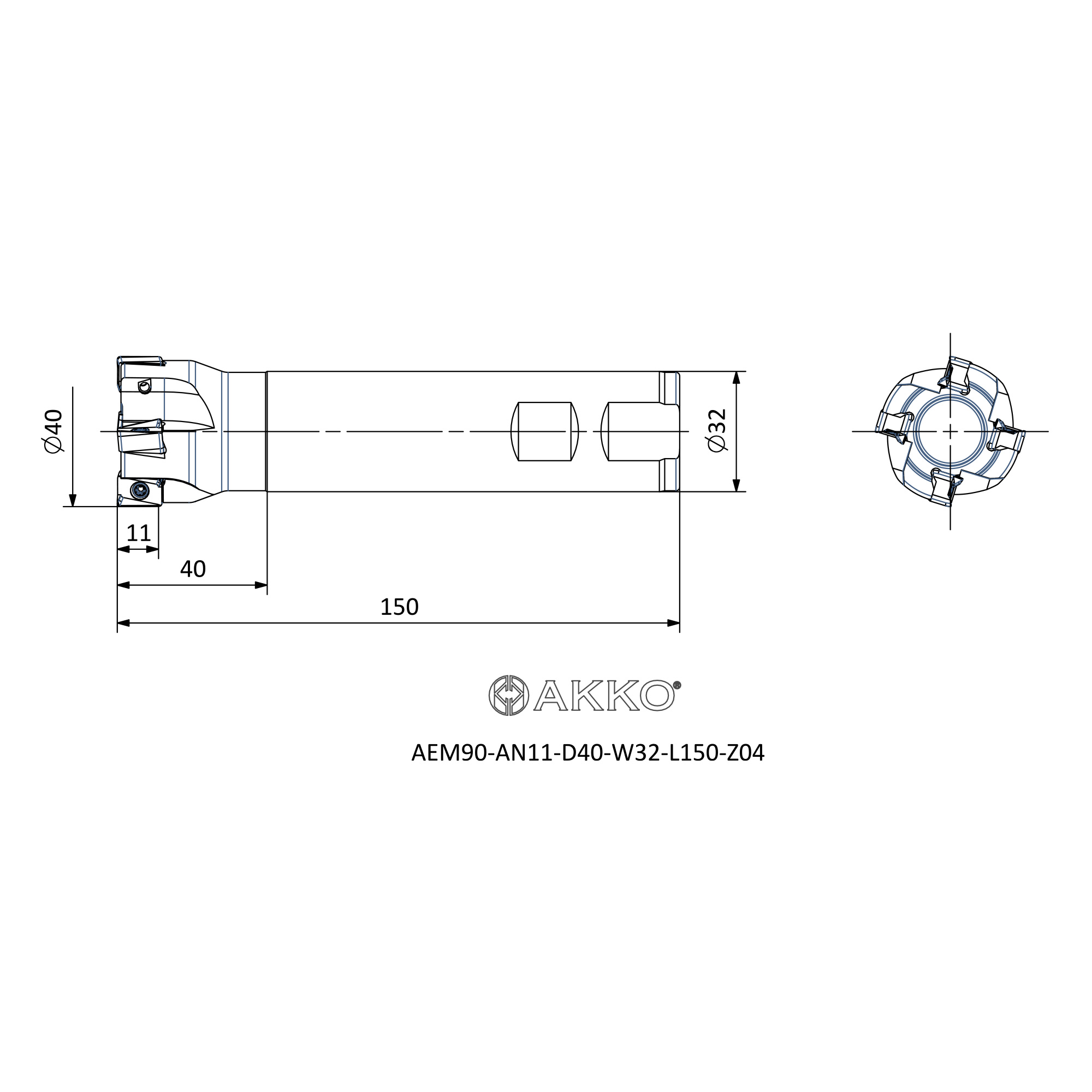 AKKO AEM90-AN11-D40-W32-L150-Z04 — фото 3