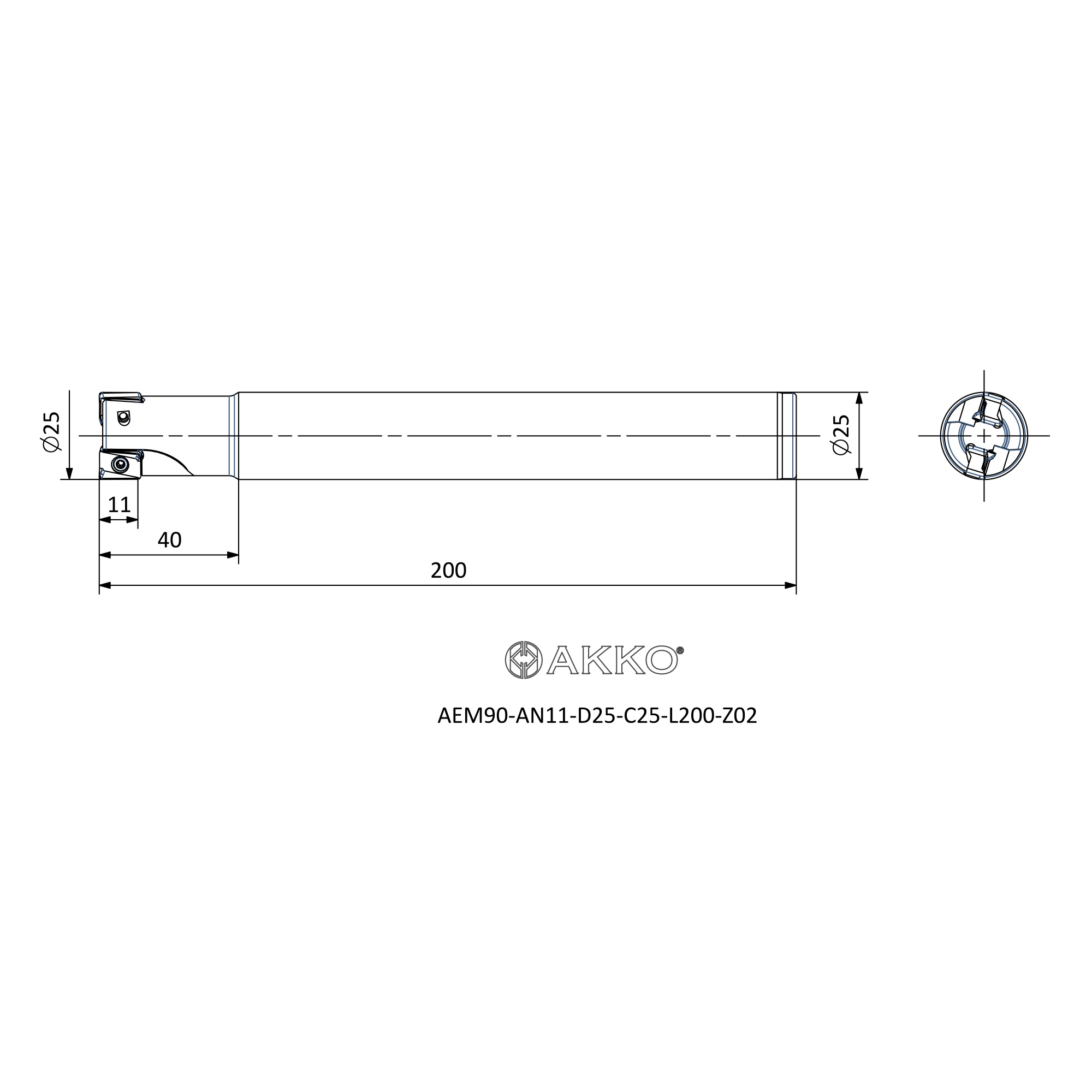 AKKO AEM90-AN11-D25-C25-L200-Z02 — фото 3