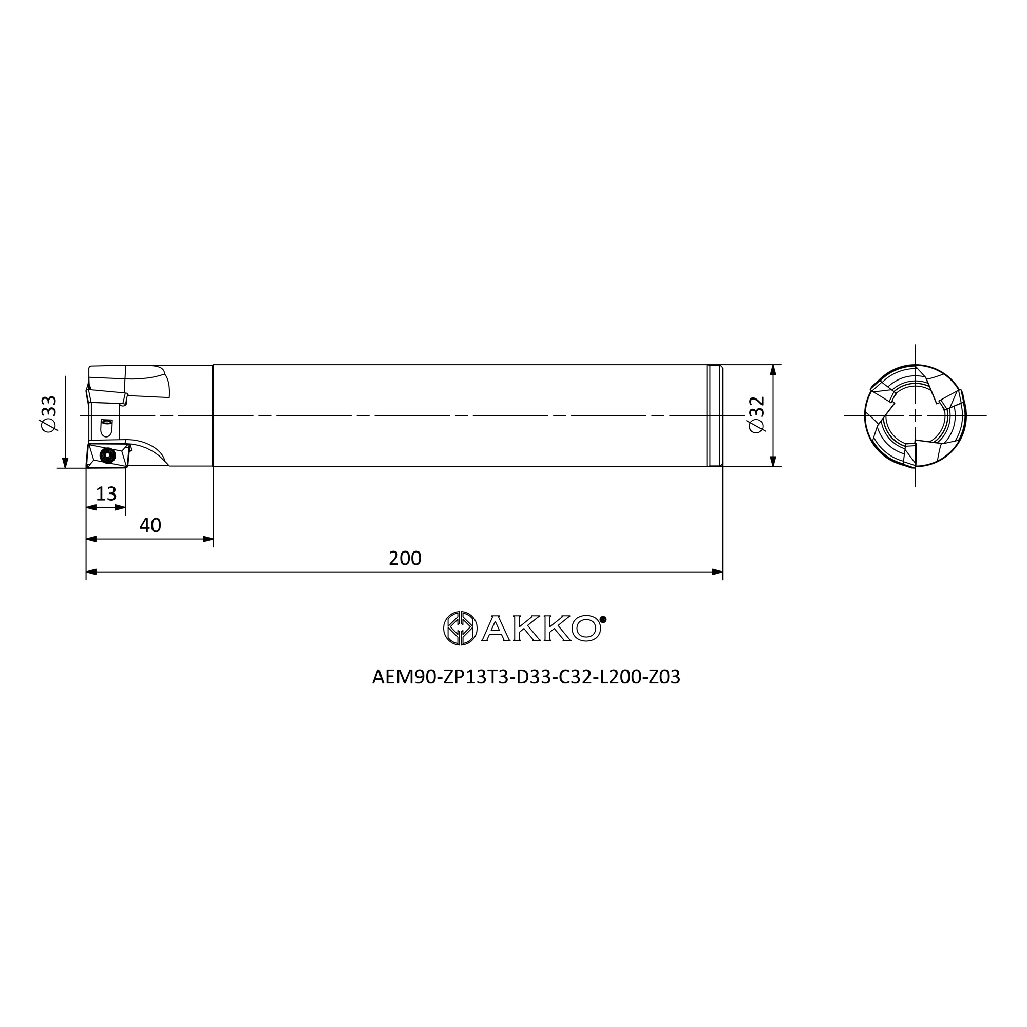 AKKO AEM90-ZP13T3-D33-C32-L200-Z03 — фото 3