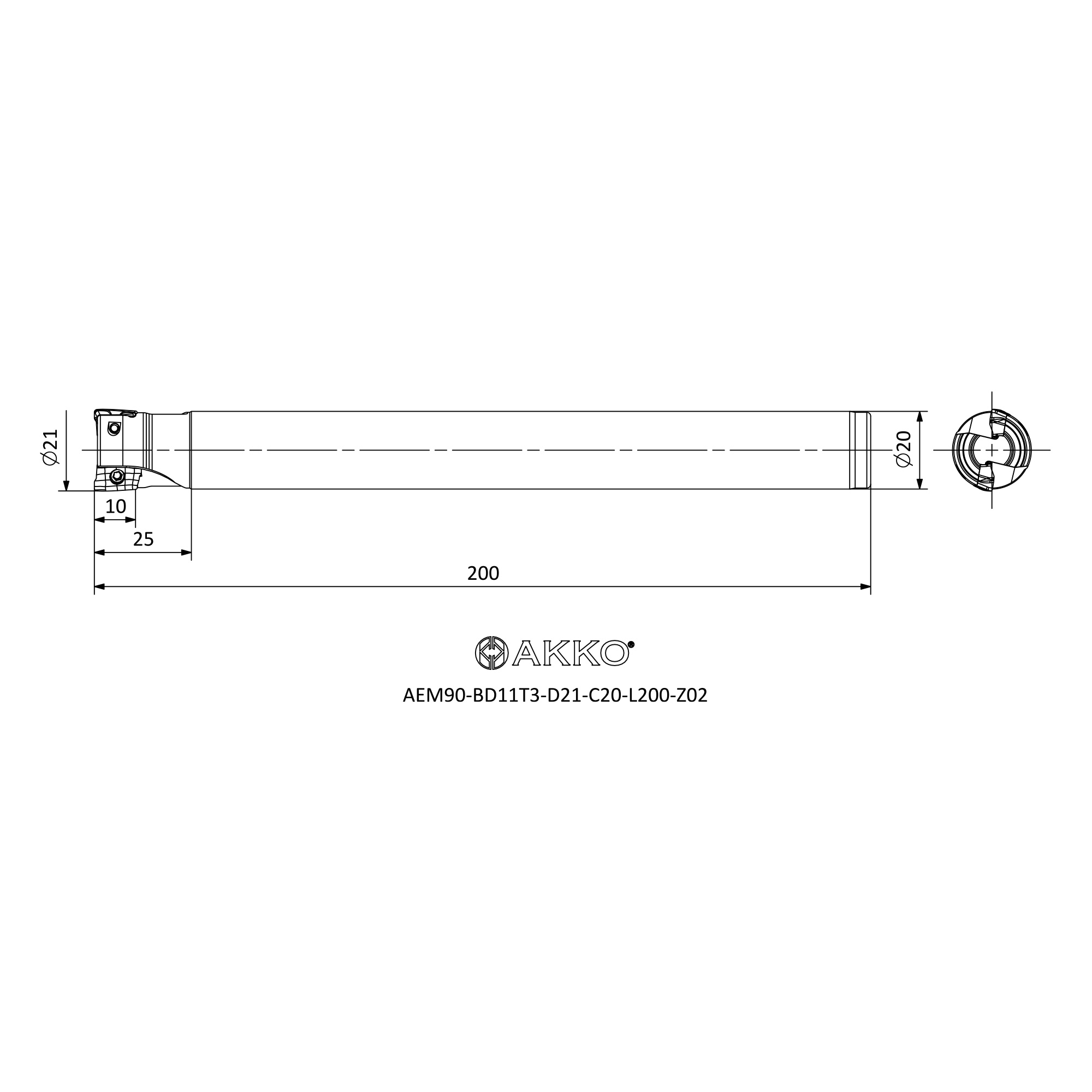 AKKO AEM90-BD11T3-D21-C20-L200-Z02 — фото 3