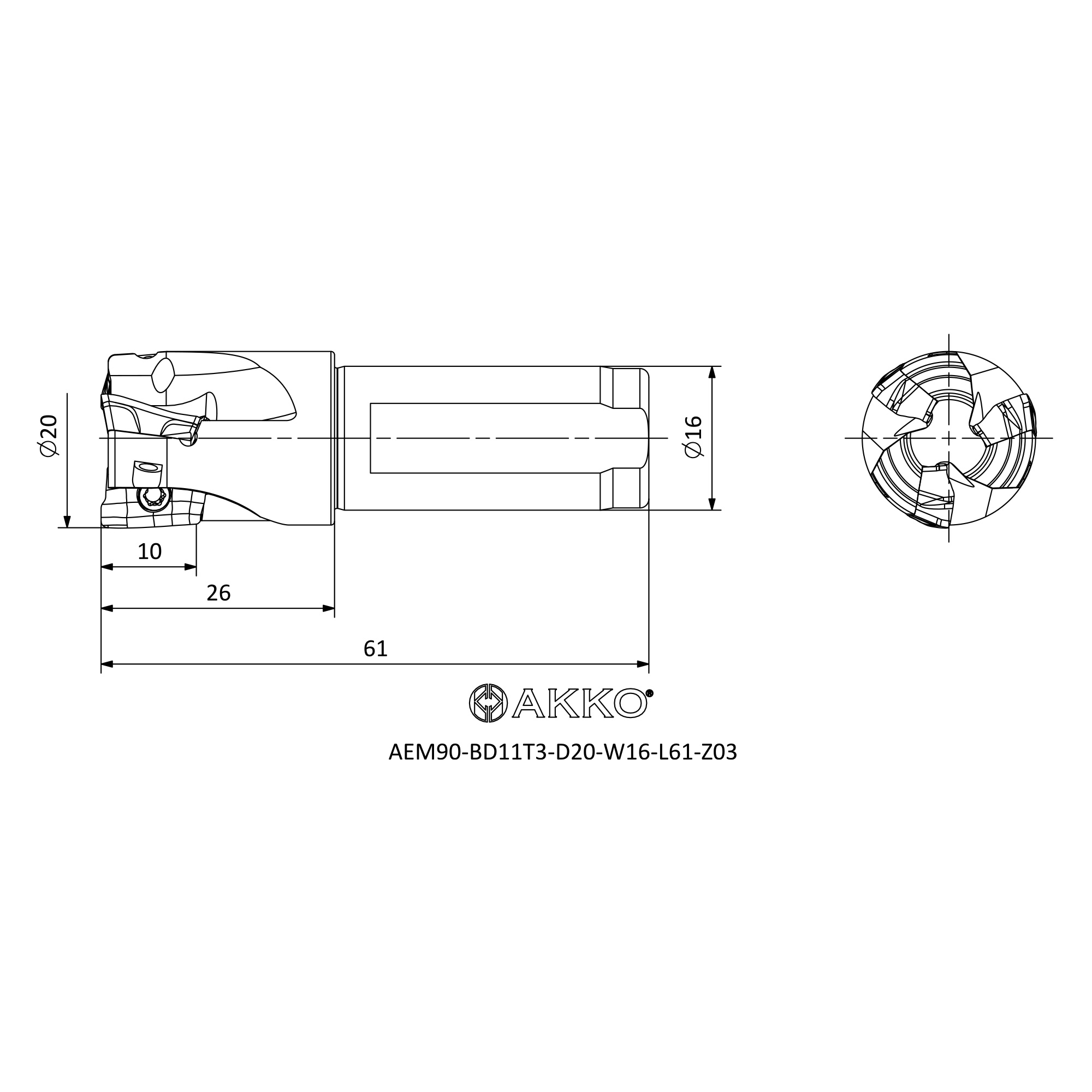 AKKO AEM90-BD11T3-D20-W16-L61-Z03 — фото 3