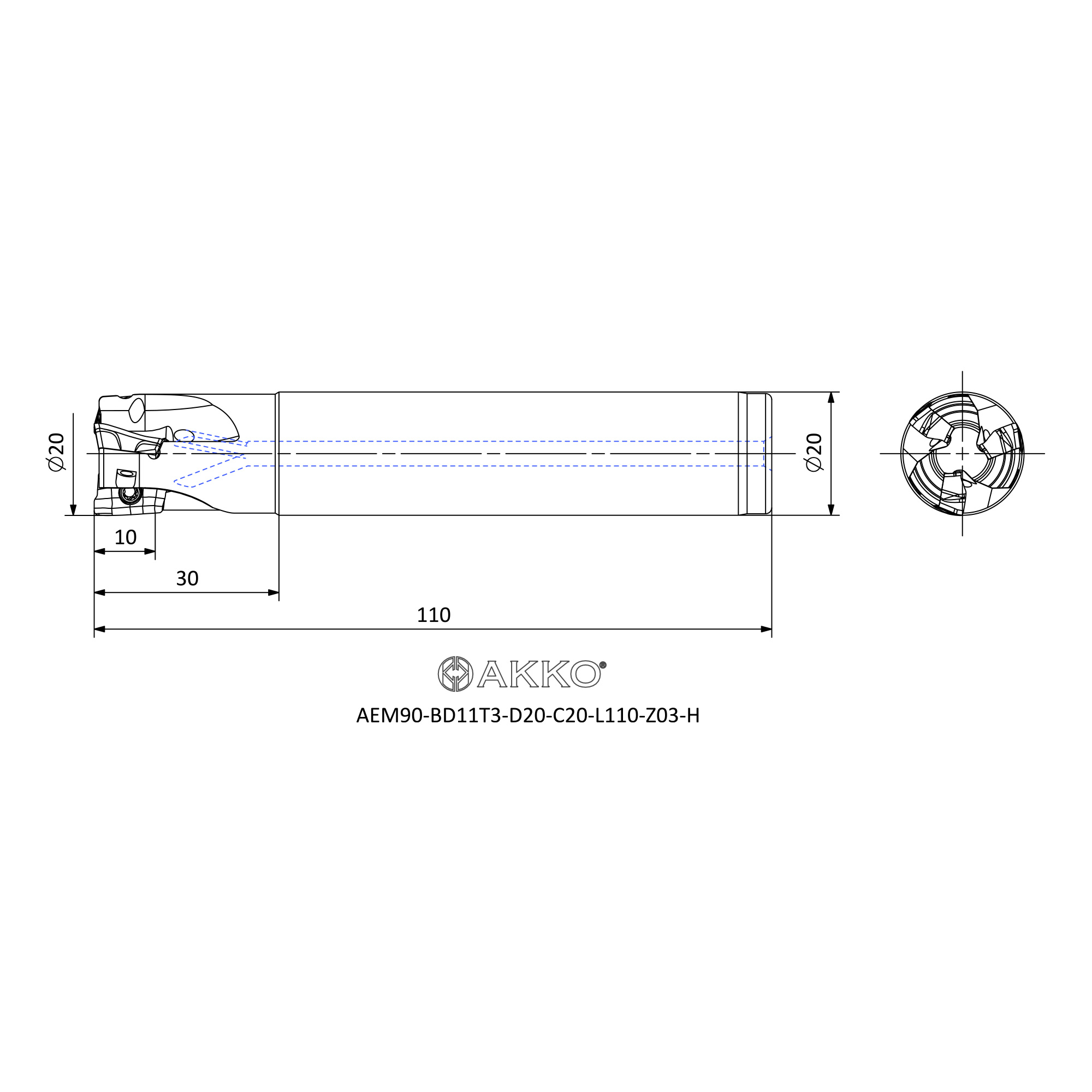 AKKO AEM90-BD11T3-D20-C20-L110-Z03-H — фото 3