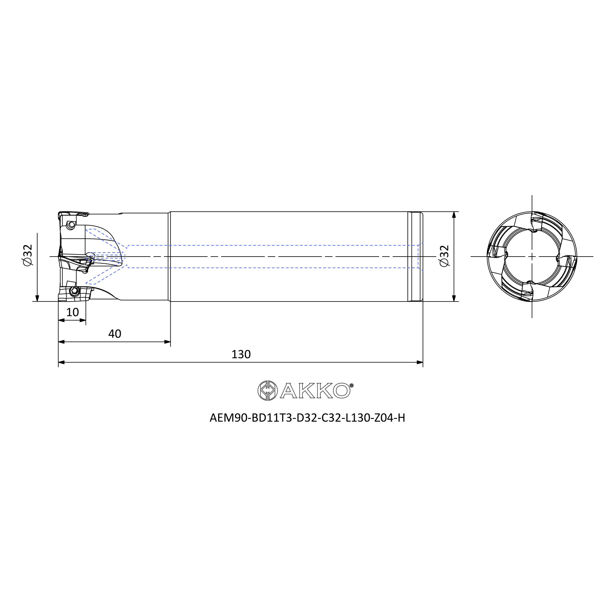 AKKO AEM90-BD11T3-D32-C32-L130-Z04-H — фото 3