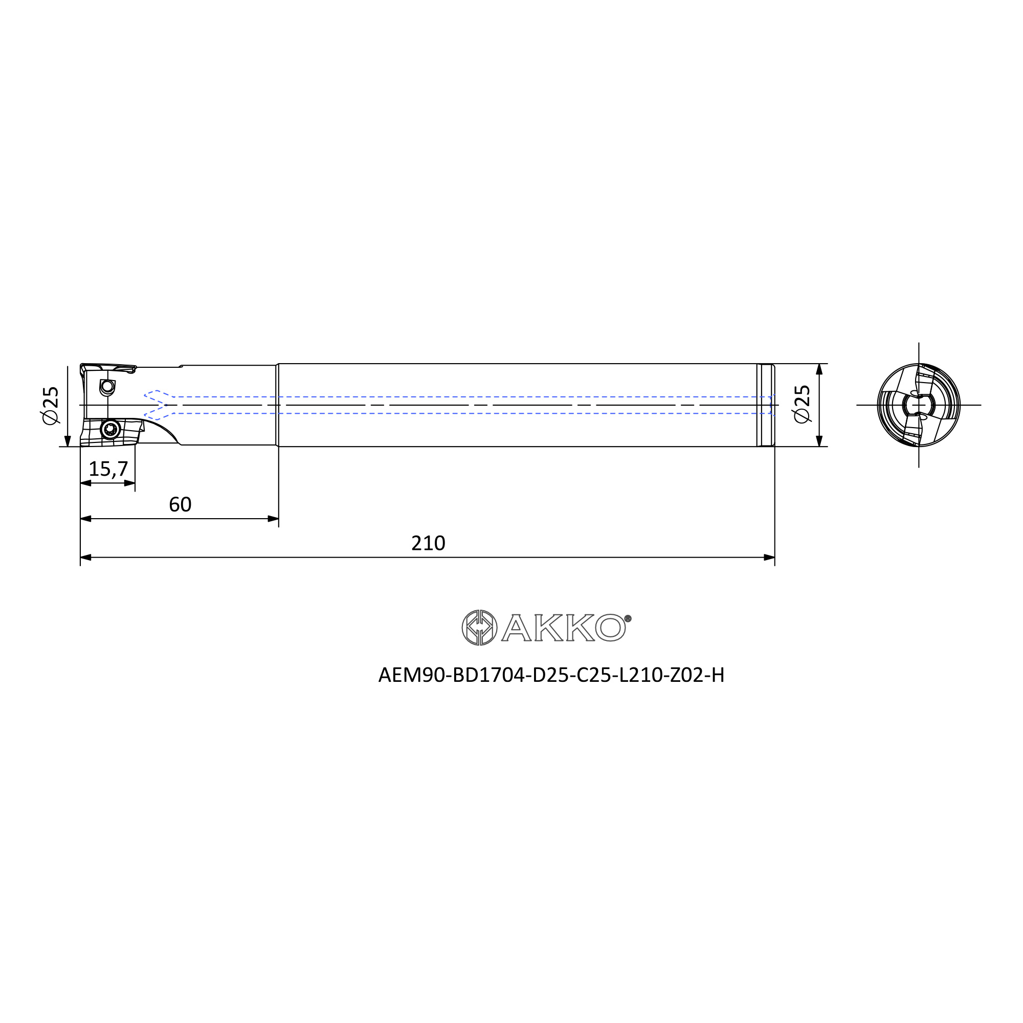 AKKO AEM90-BD1704-D25-C25-L210-Z02-H — фото 3