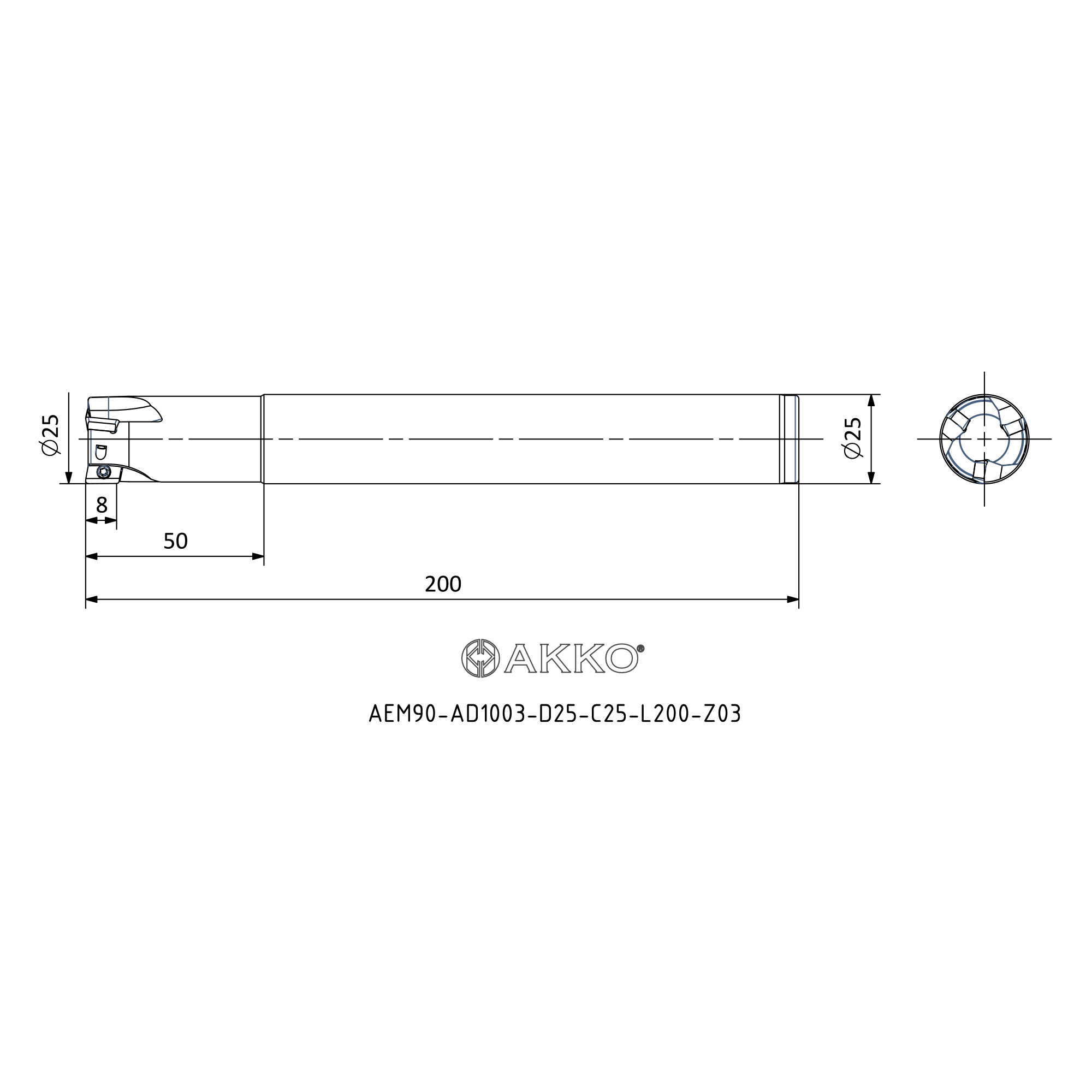 AKKO AEM90-AD1003-D25-C25-L200-Z03 — фото 3