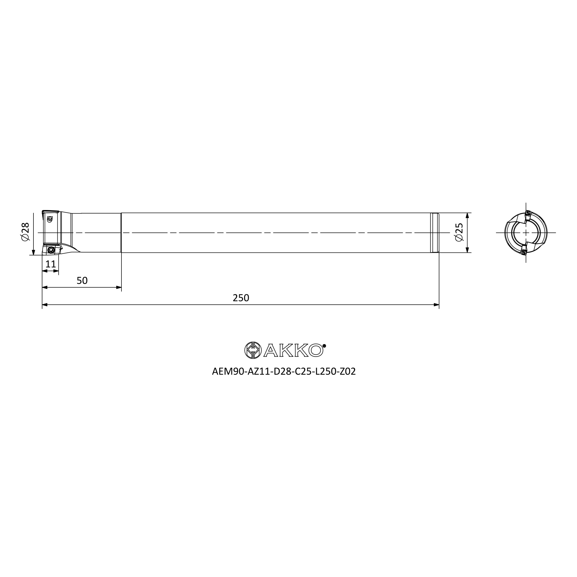 AKKO AEM90-AZ11-D28-C25-L250-Z02 — фото 3