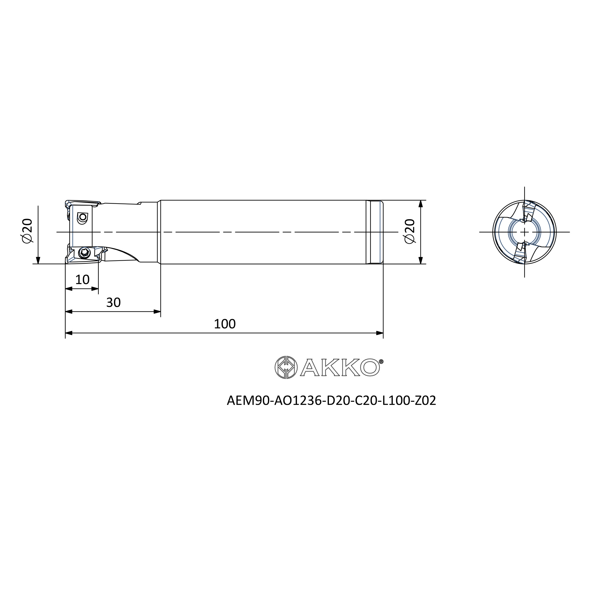 AKKO AEM90-AO1236-D20-C20-L100-Z02 — фото 3