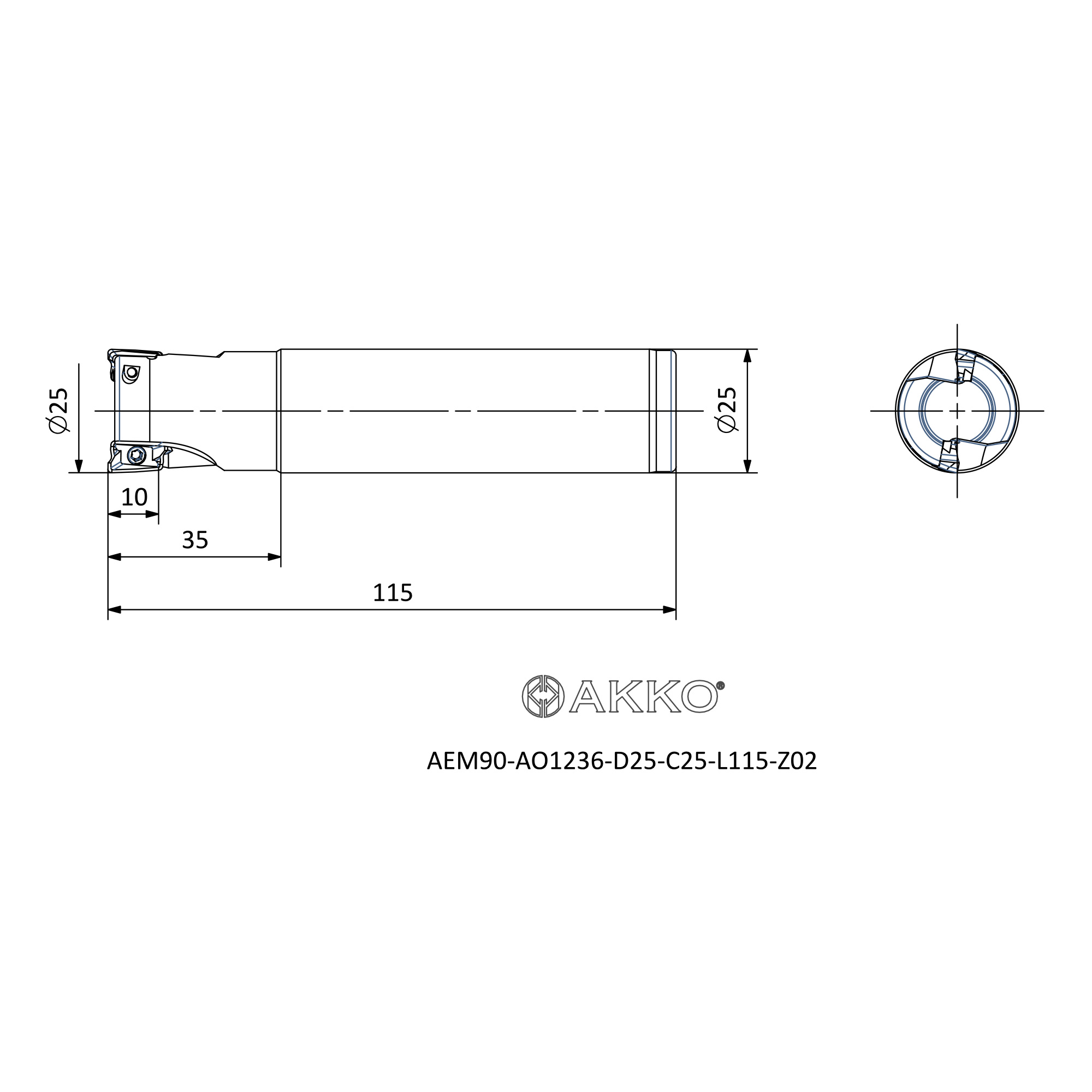 AKKO AEM90-AO1236-D25-C25-L115-Z02 — фото 3