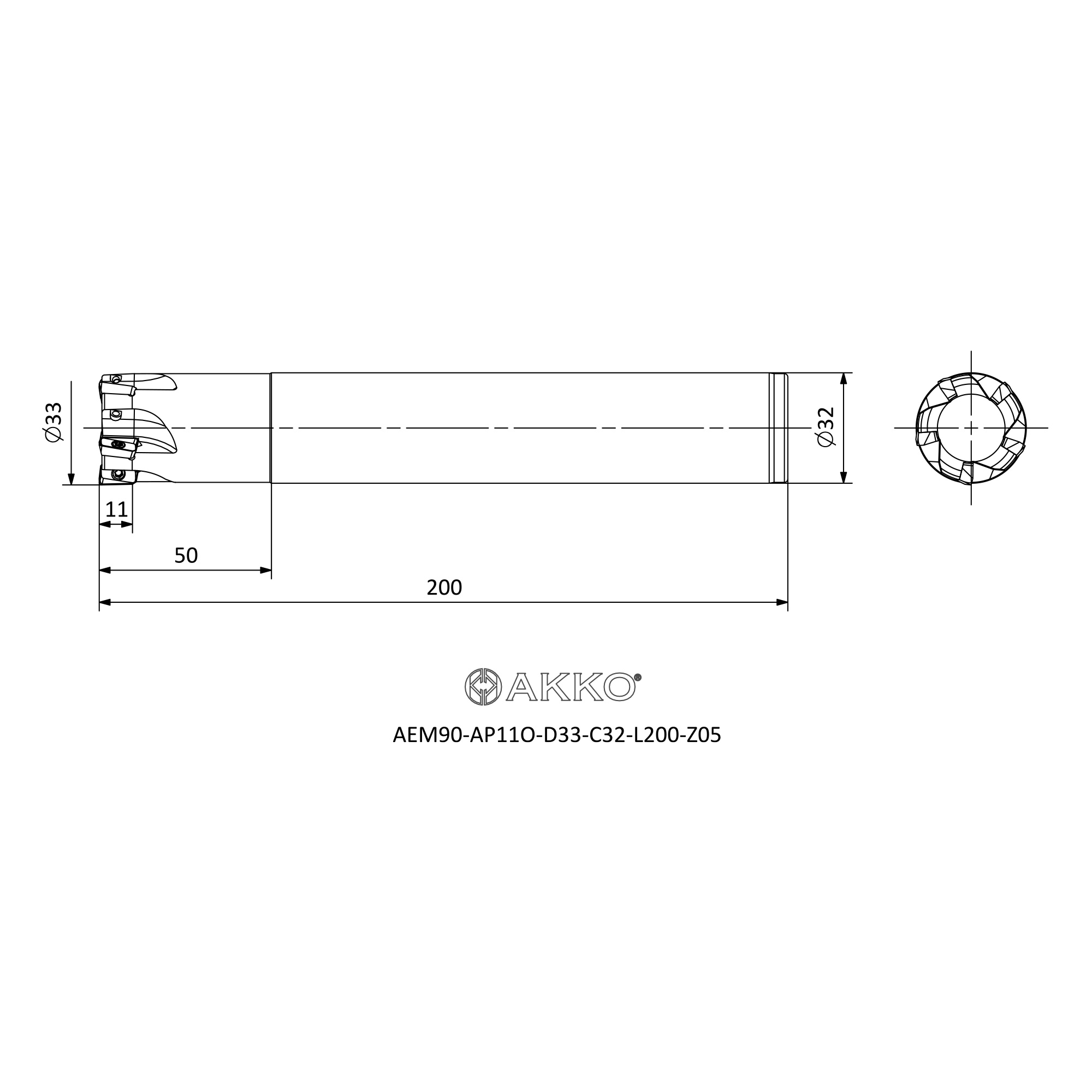 AKKO AEM90-AP11O-D33-C32-L200-Z05 — фото 3