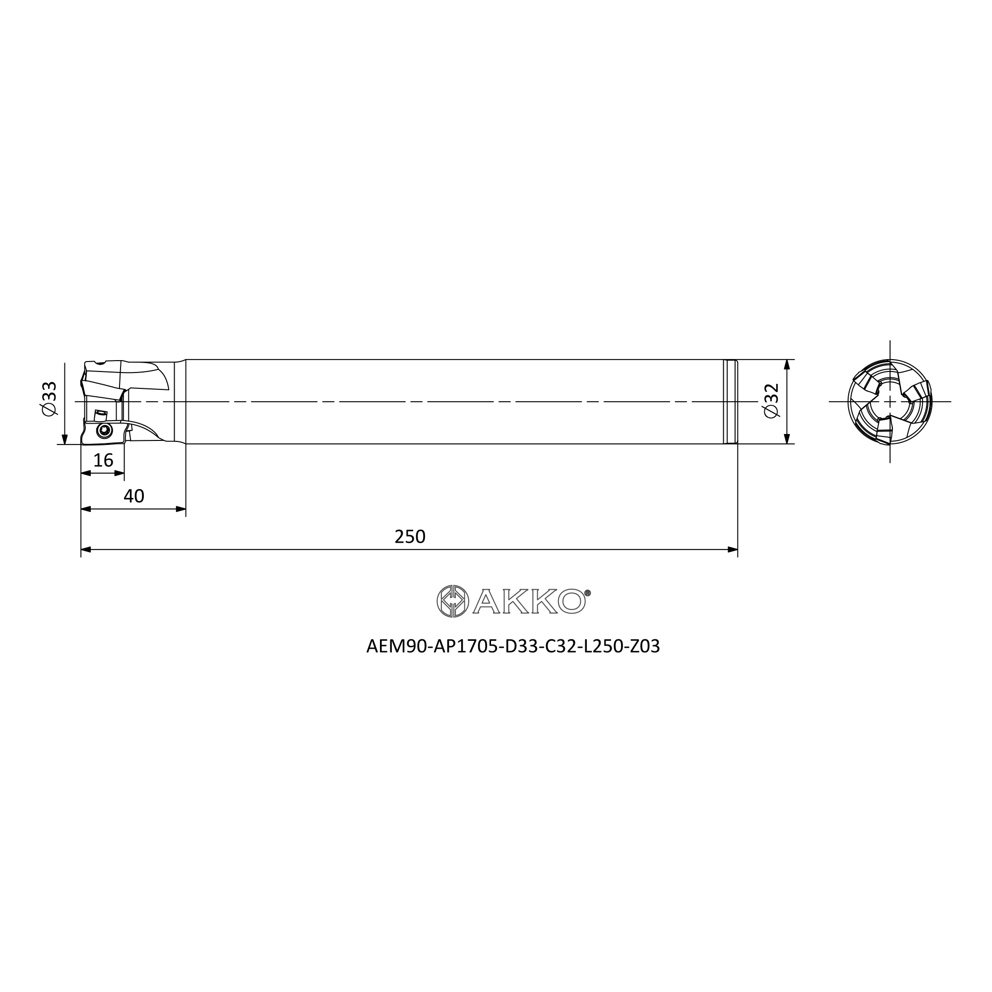 AKKO AEM90-AP1705-D33-C32-L250-Z03 — фото 3