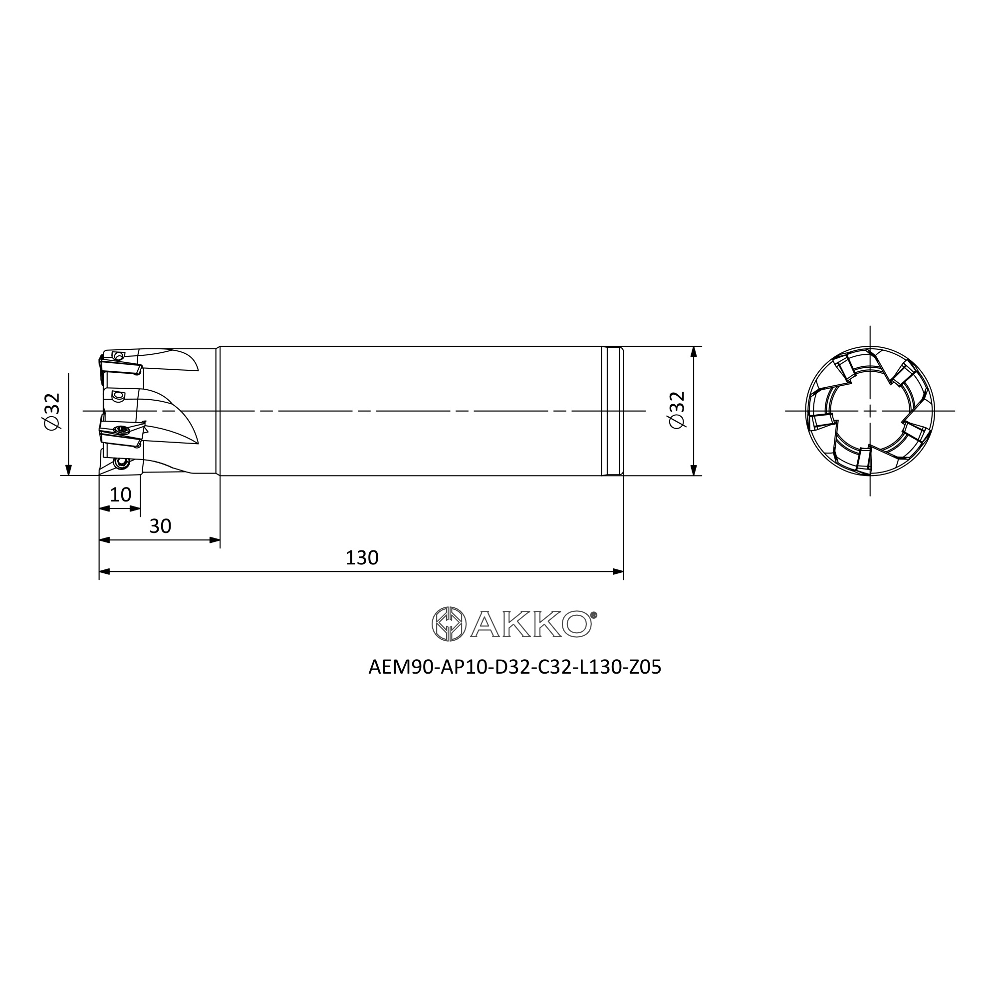 AKKO AEM90-AP10-D32-C32-L130-Z05 — фото 3