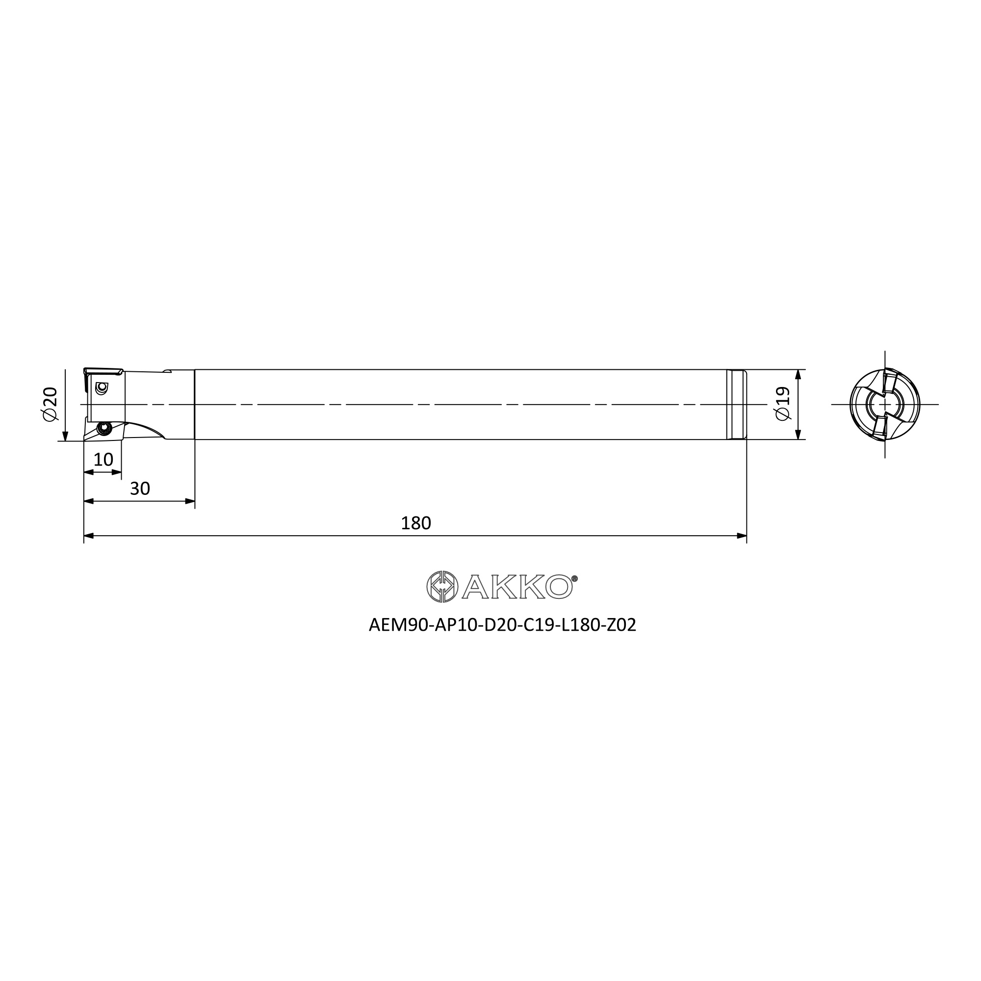AKKO AEM90-AP10-D20-C19-L180-Z02 — фото 3
