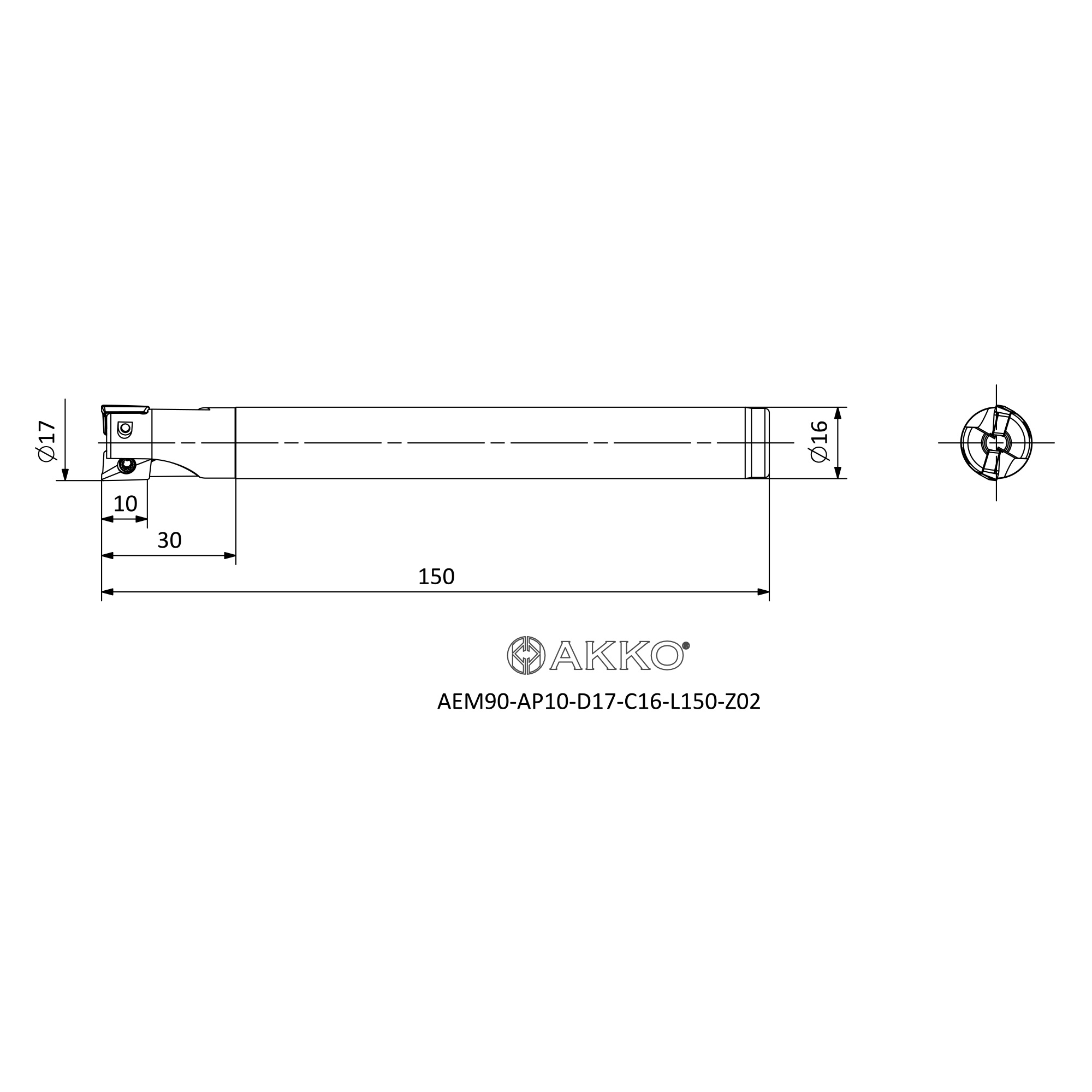 AKKO AEM90-AP10-D17-C16-L150-Z02 — фото 3