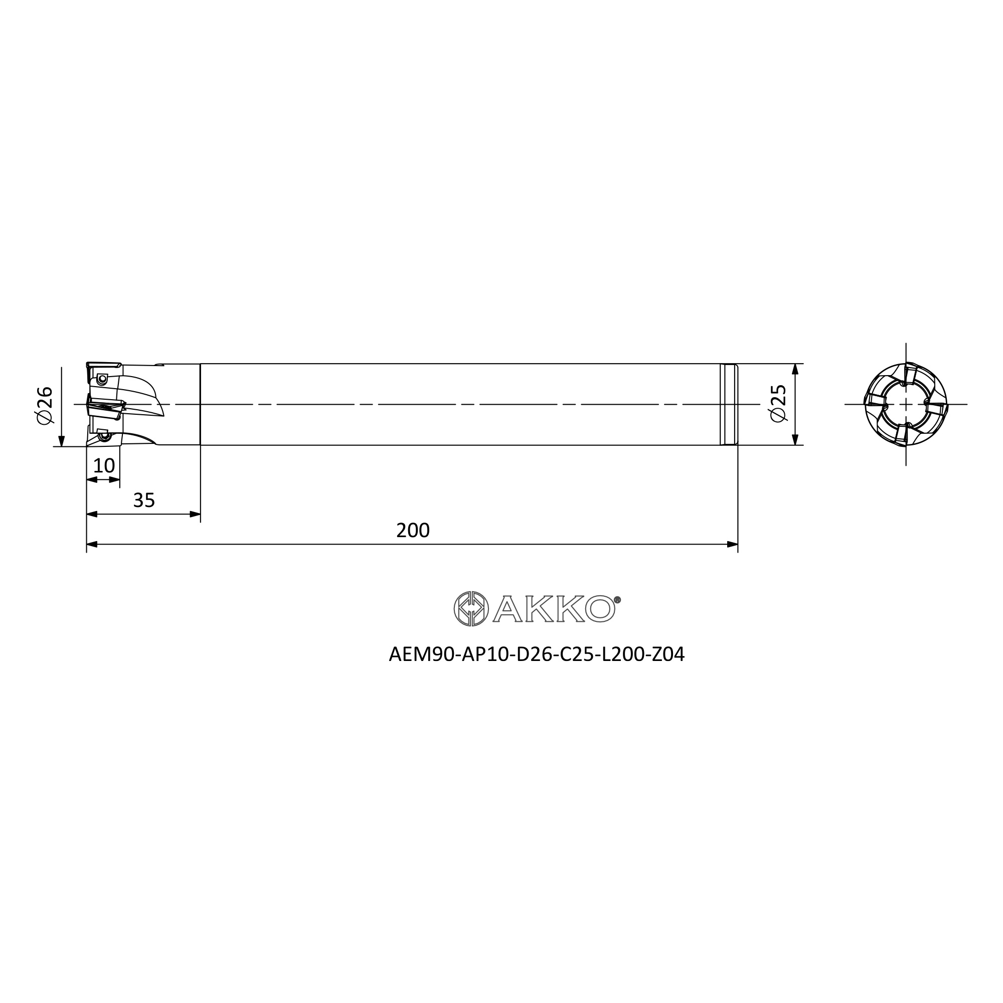 AKKO AEM90-AP10-D26-C25-L200-Z04 — фото 3