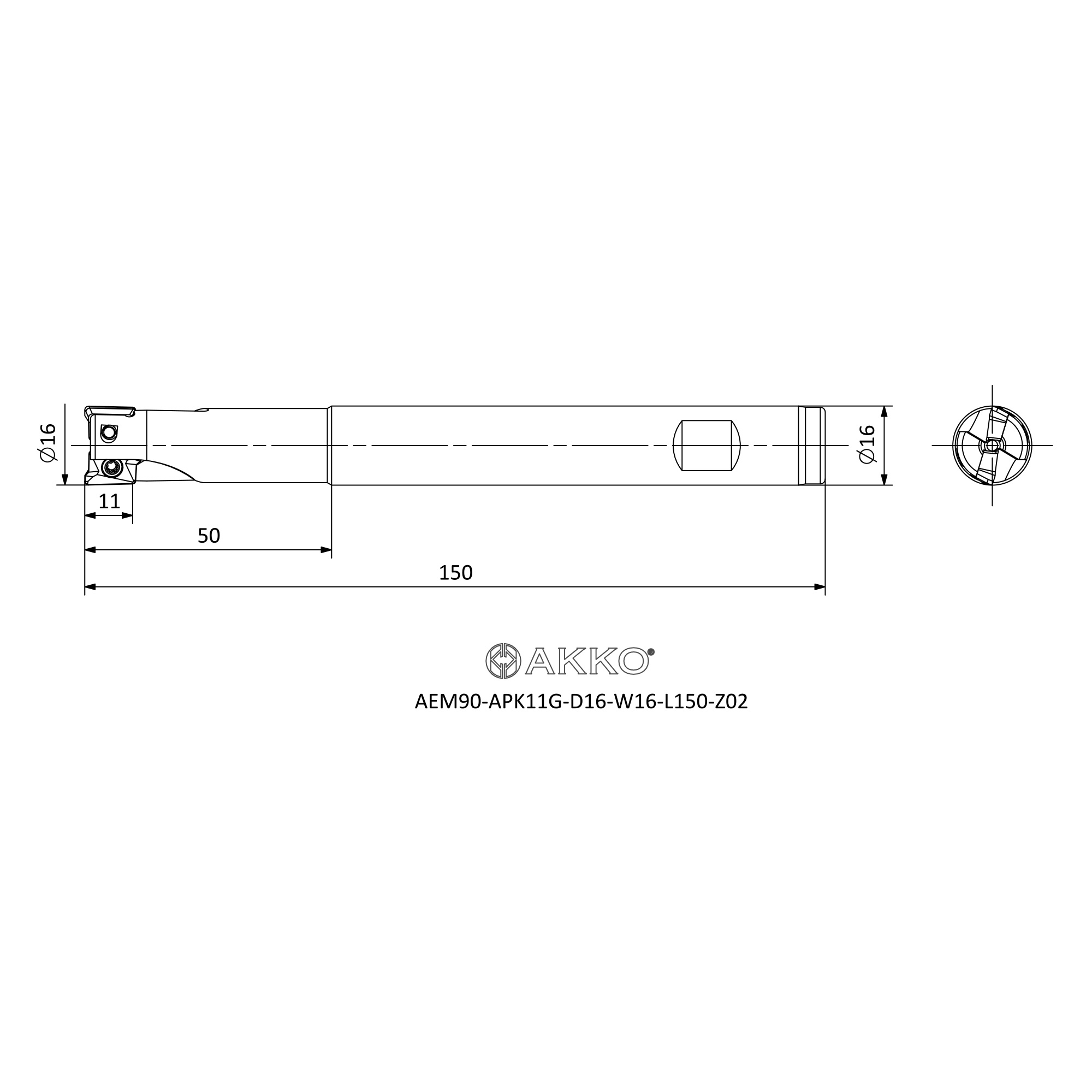 AKKO AEM90-APK11G-D16-W16-L150-Z02 — фото 3