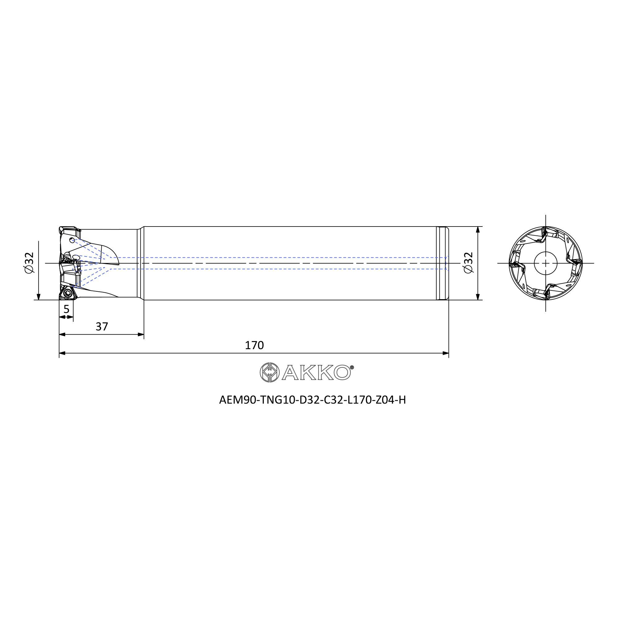 AKKO AEM90-TNG10-D32-C32-L170-Z04-H — фото 3