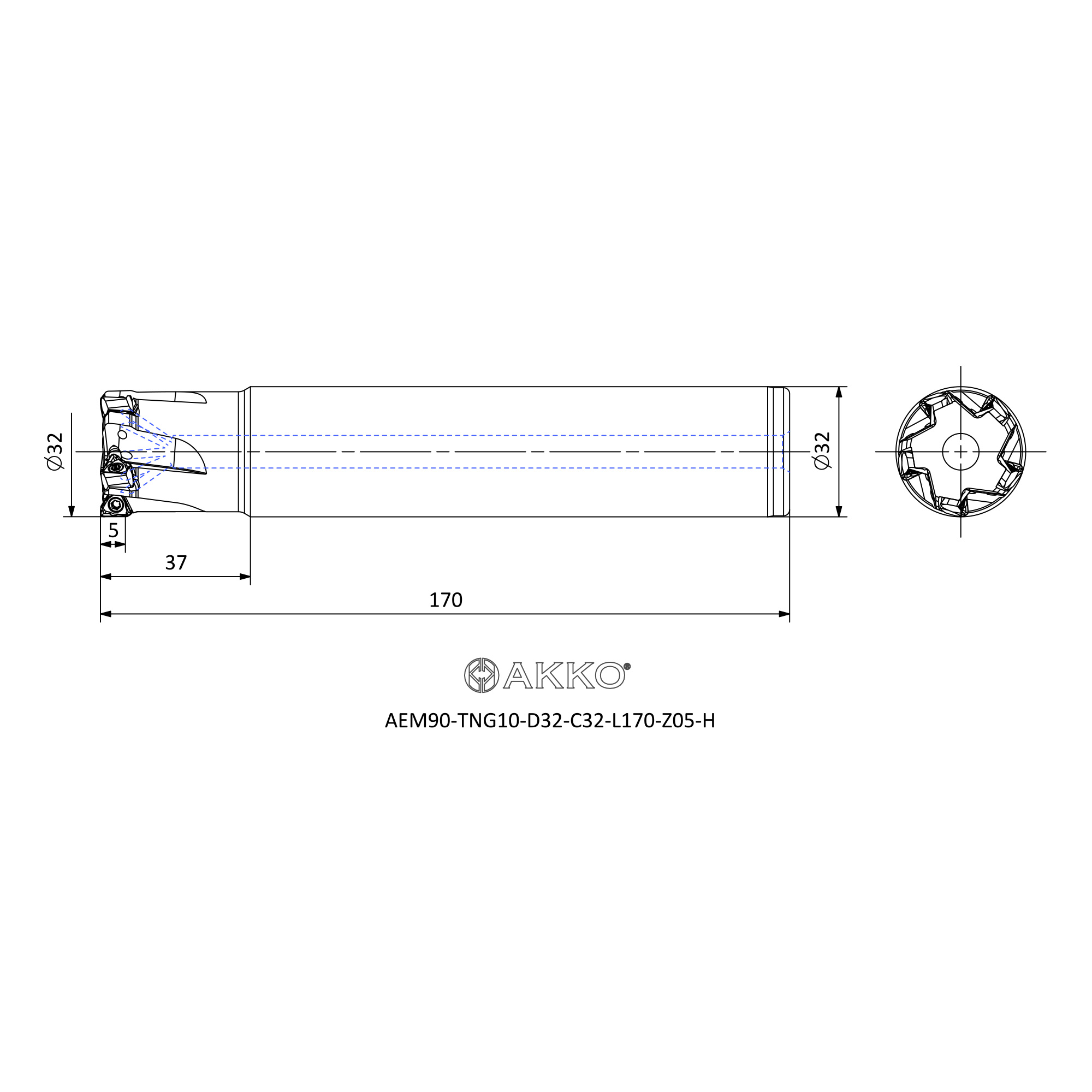 AKKO AEM90-TNG10-D32-C32-L170-Z05-H — фото 3