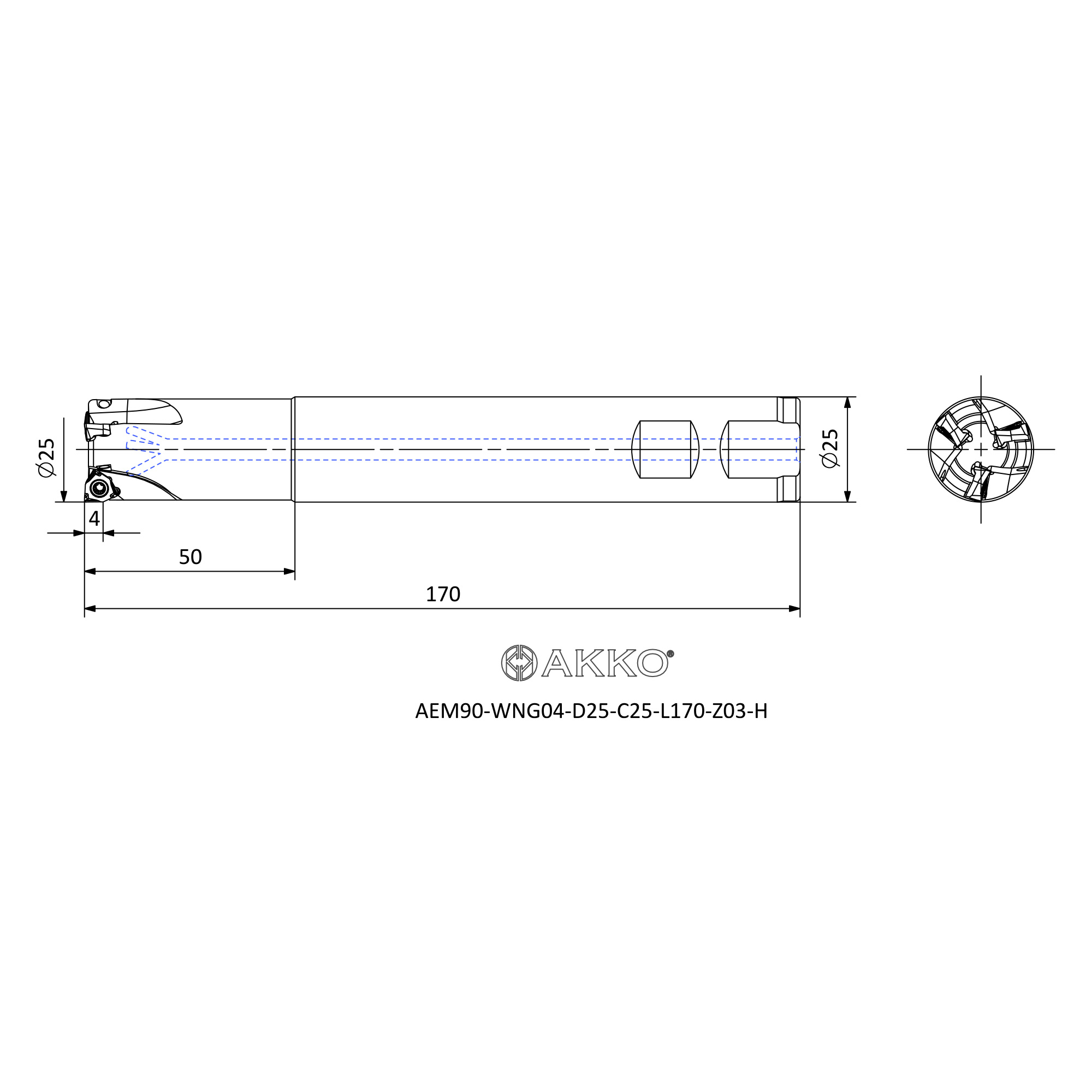 AKKO AEM90-WNG04-D25-C25-L170-Z03-H — фото 3