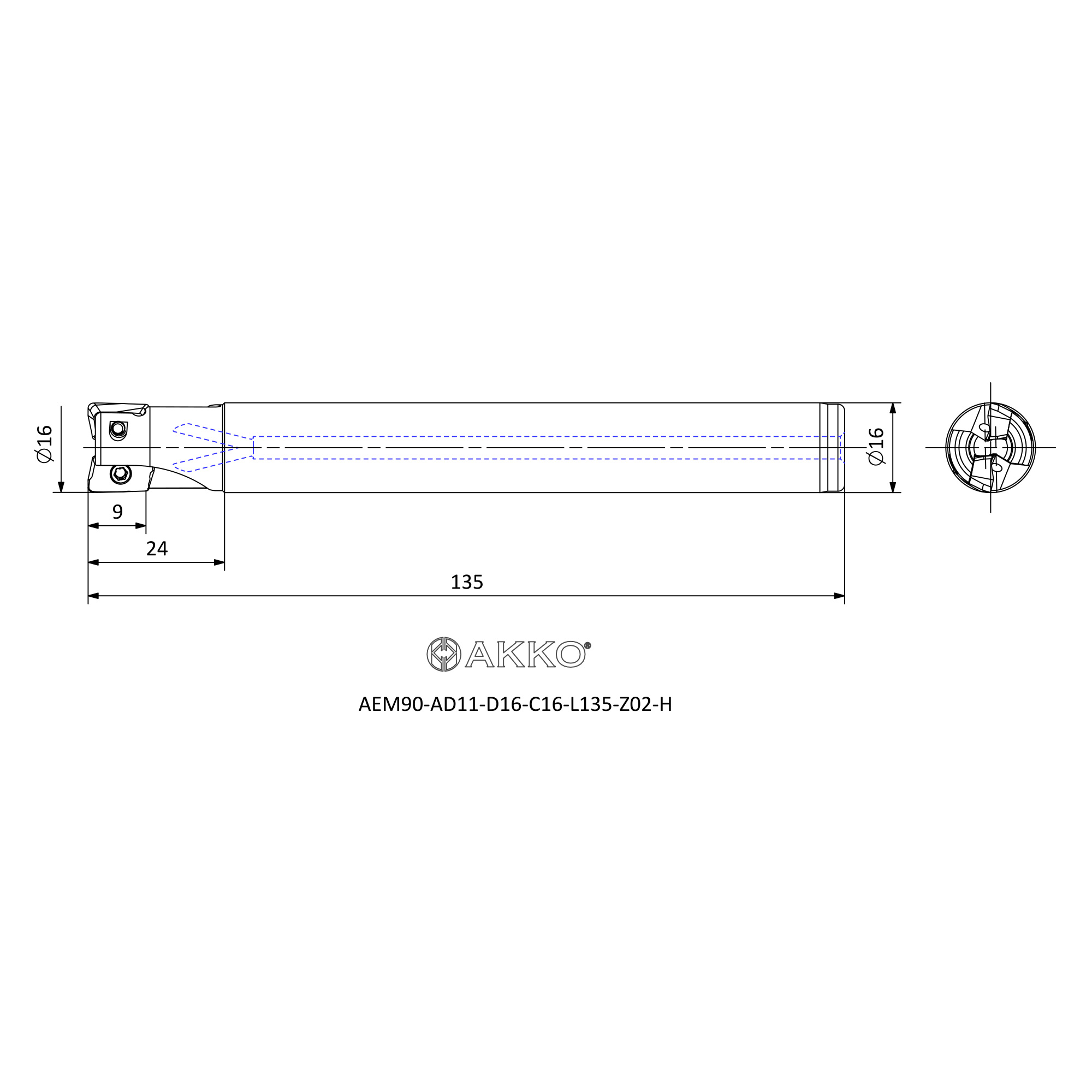 AKKO AEM90-AD11-D16-C16-L135-Z02-H — фото 3