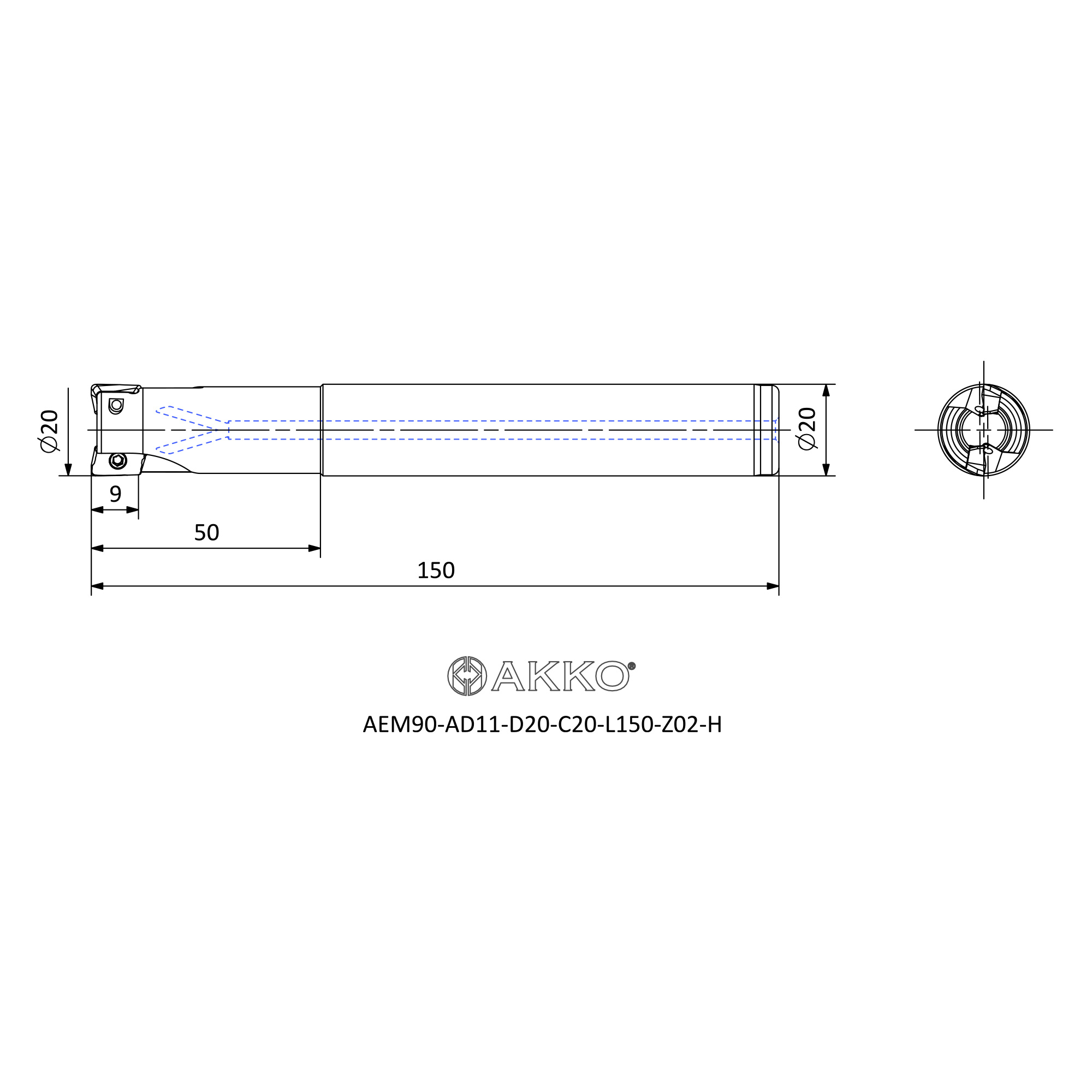 AKKO AEM90-AD11-D20-C20-L150-Z02-H — фото 3