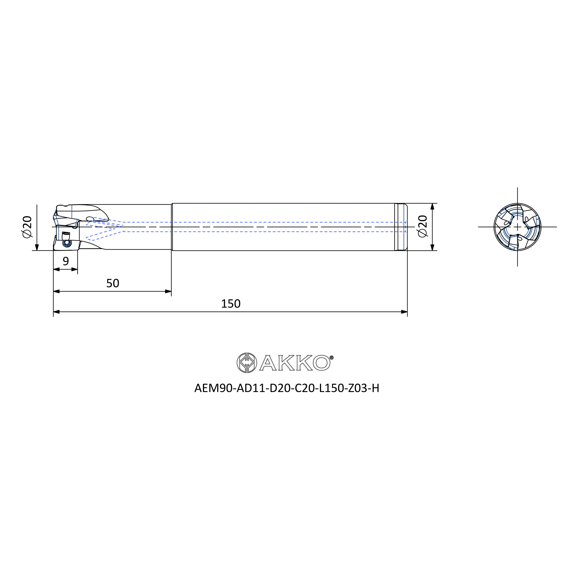 AKKO AEM90-AD11-D20-C20-L150-Z03-H — фото 3