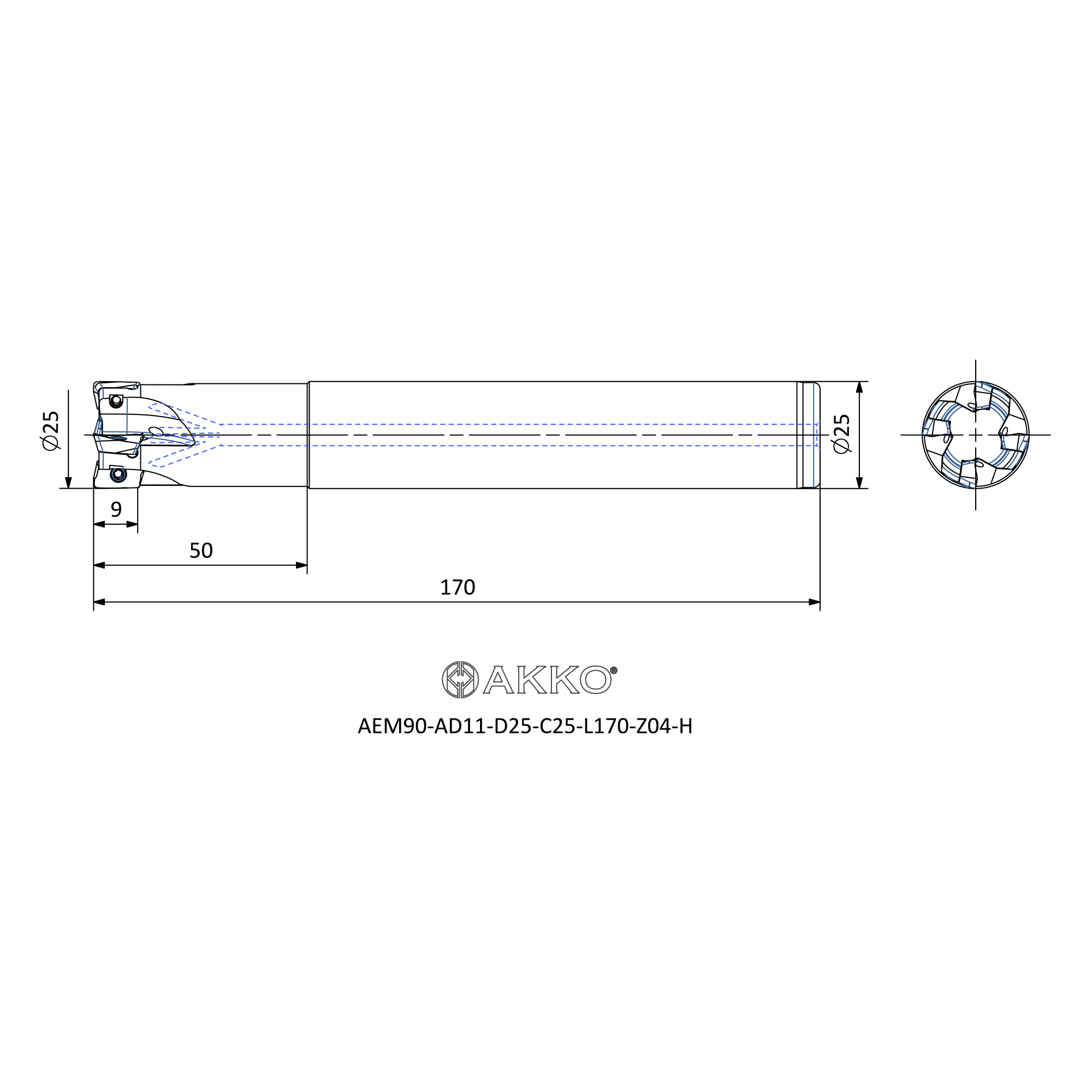 AKKO AEM90-AD11-D25-C25-L170-Z04-H — фото 3