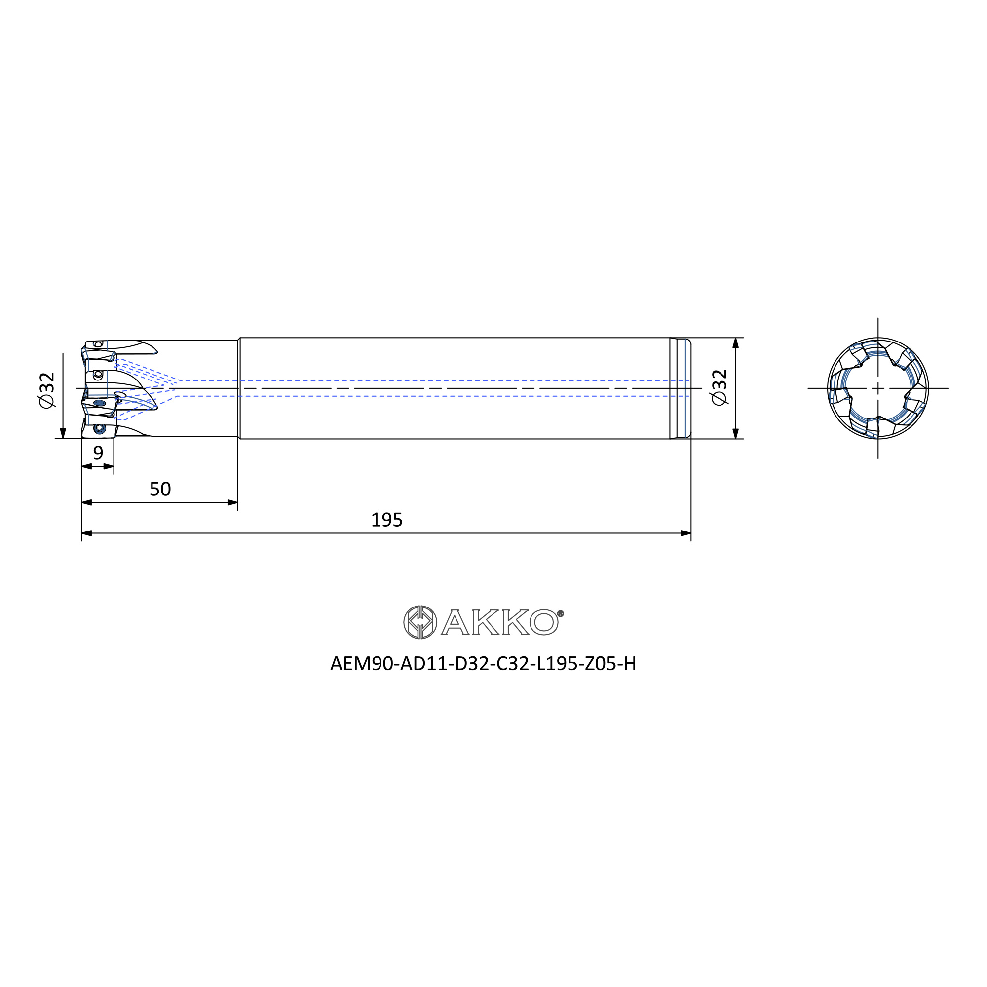 AKKO AEM90-AD11-D32-C32-L195-Z05-H — фото 3