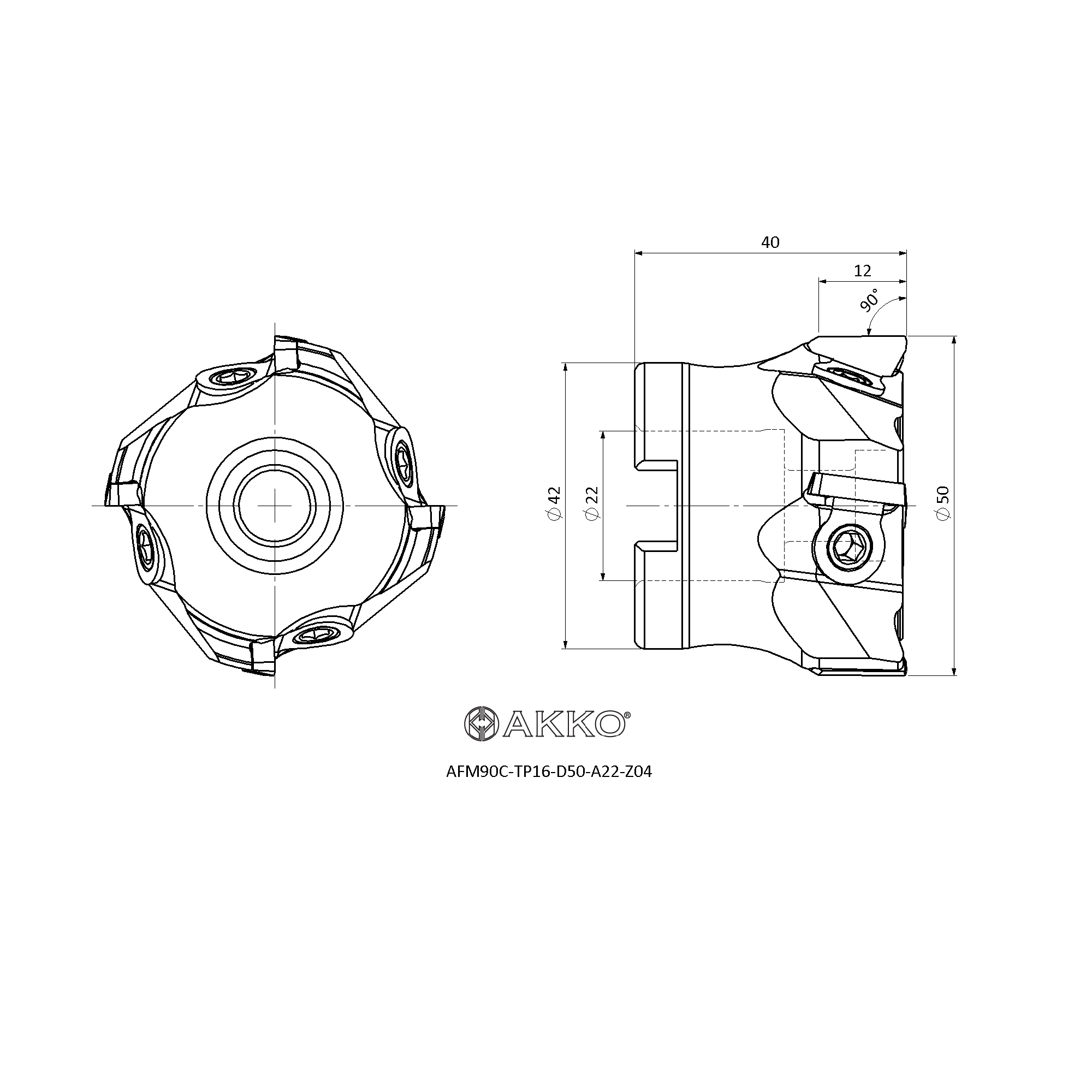 AKKO AFM90C-TP16-D050-A22-Z04 — фото 3