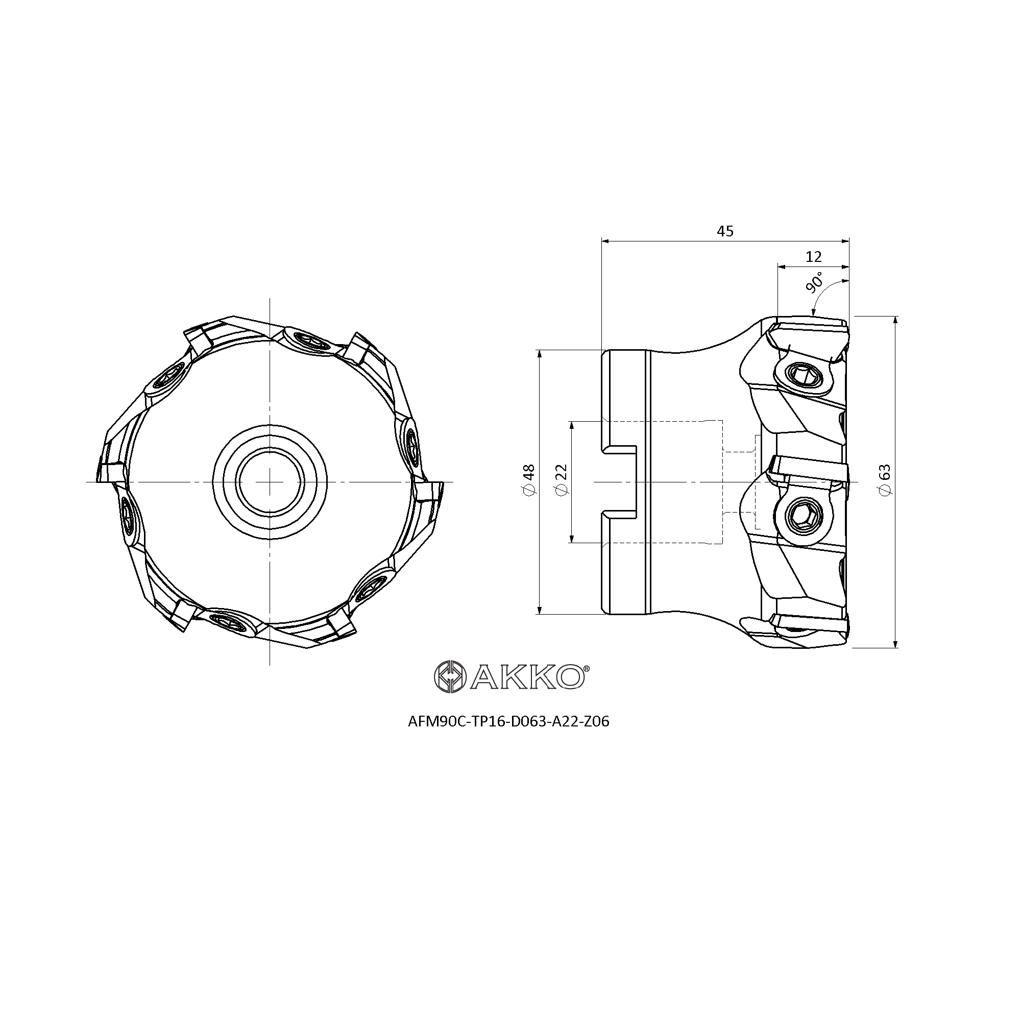 AKKO AFM90C-TP16-D063-A22-Z06 — фото 3