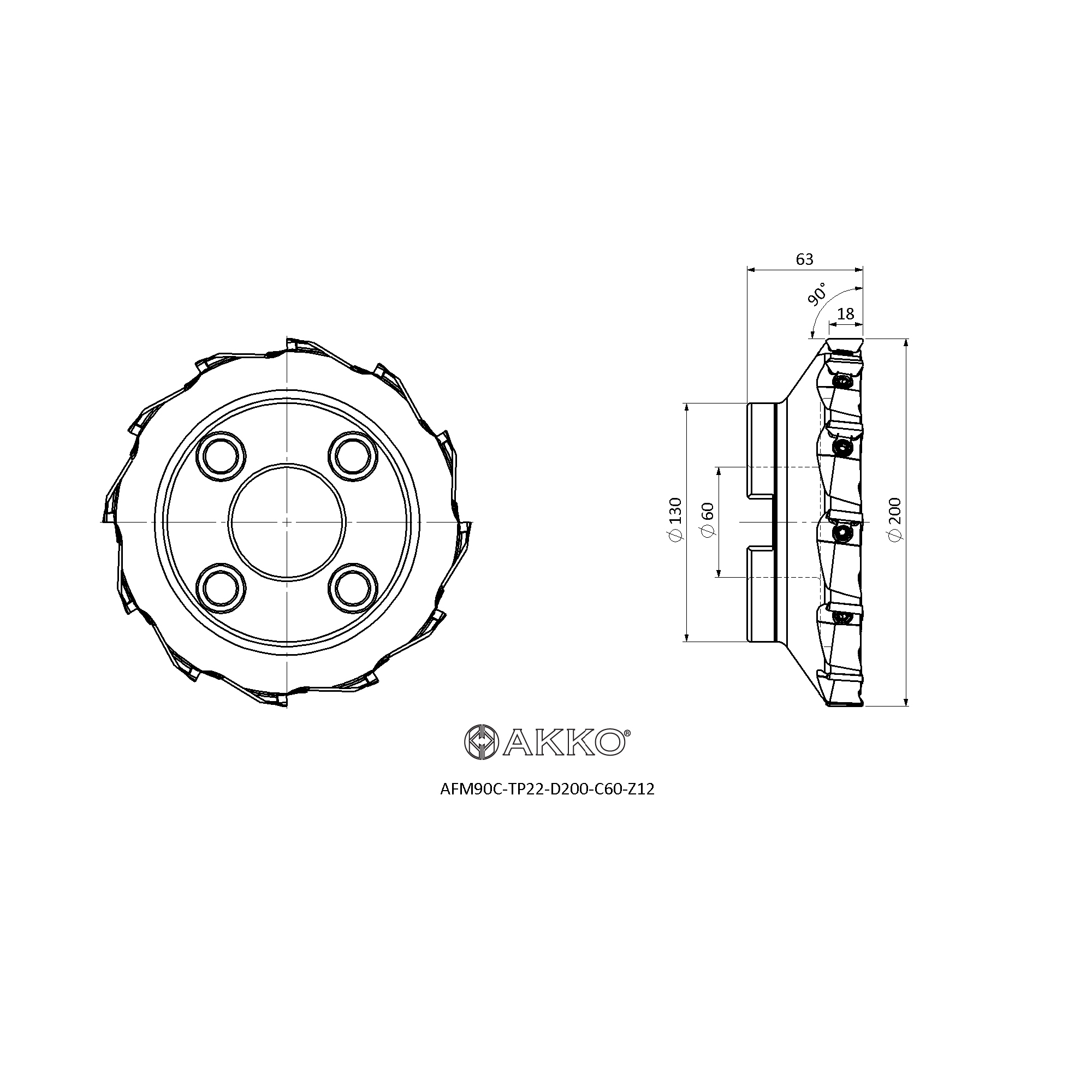 AKKO AFM90C-TP22-D200-C60-Z12 — фото 3