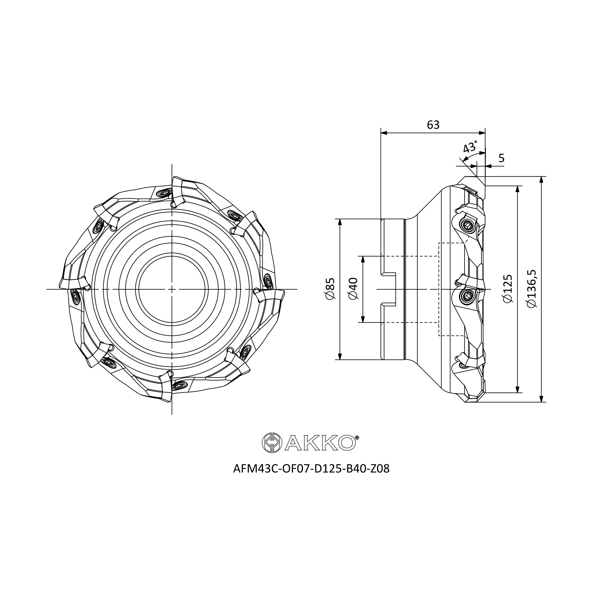 AKKO AFM43C-OF07-D125-B40-Z08 — фото 3