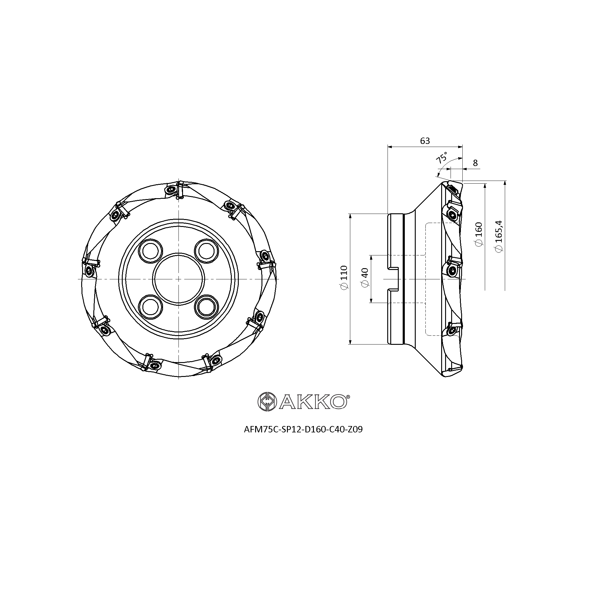 AKKO AFM75C-SP12-D160-C40-Z09 — фото 3